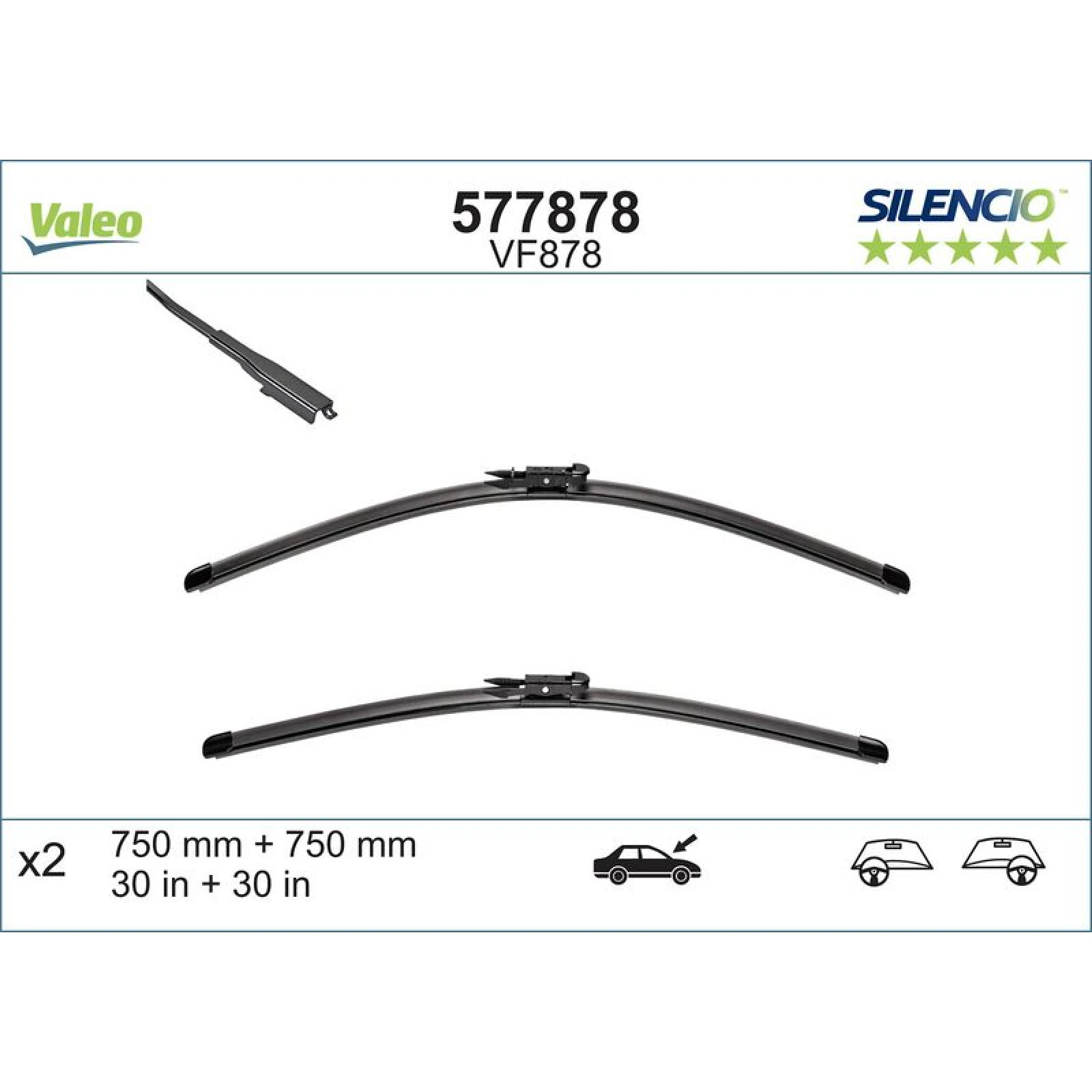 VM878 VALEO Silencio X.TRM Wischer 577878