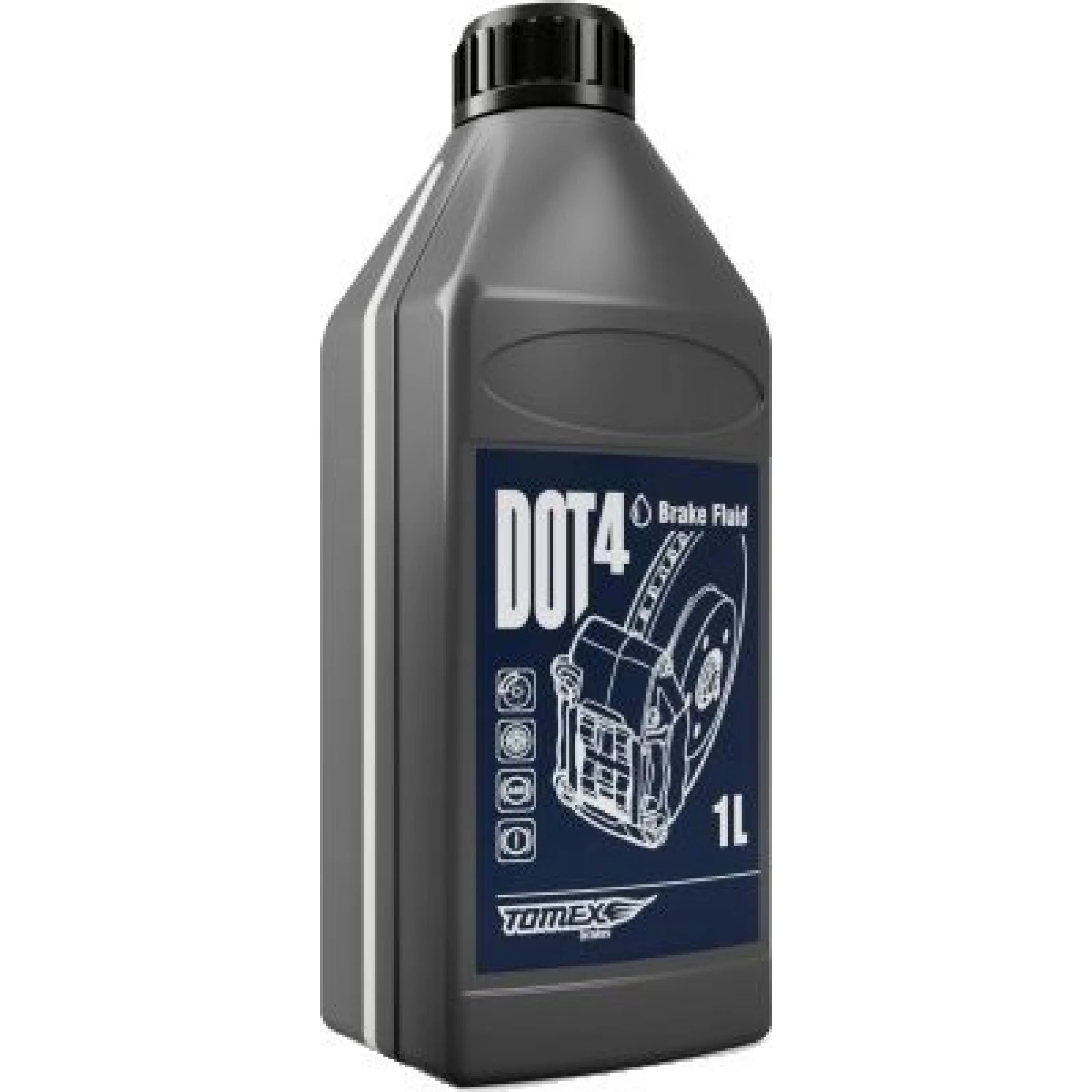 TOMEX brakes Bremsflüssigkeit DOT 4 1L TOMEX
