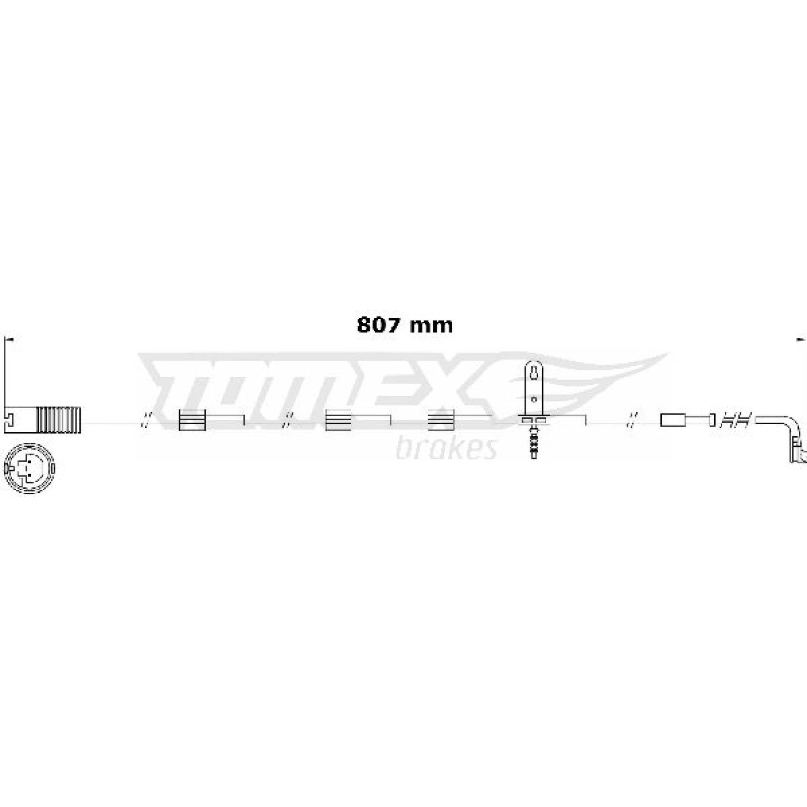 TOMEX brakes Warnkontakt, Bremsbelagverschleiß TX 31-00