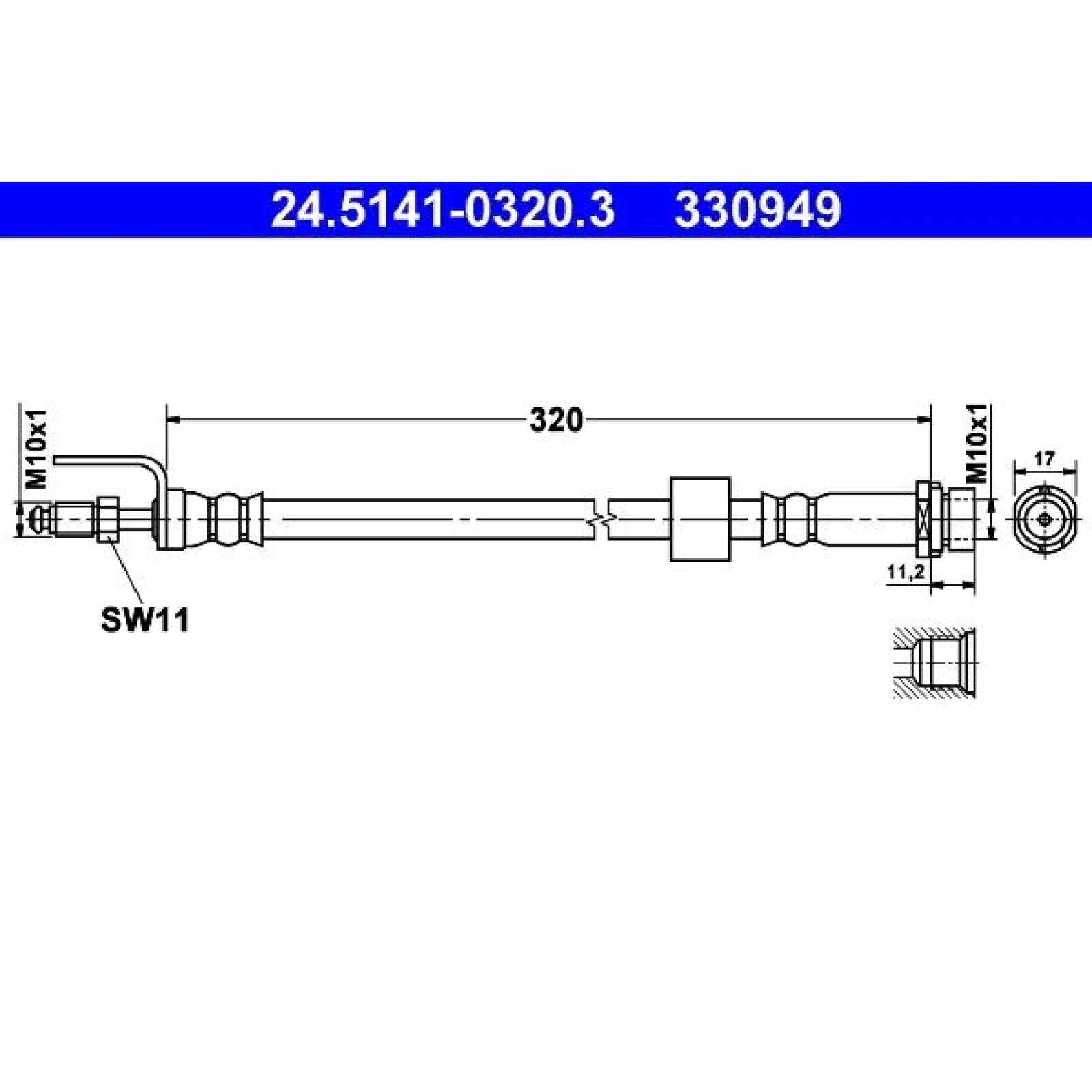Bremsschlauch 24.5141-0320.3
