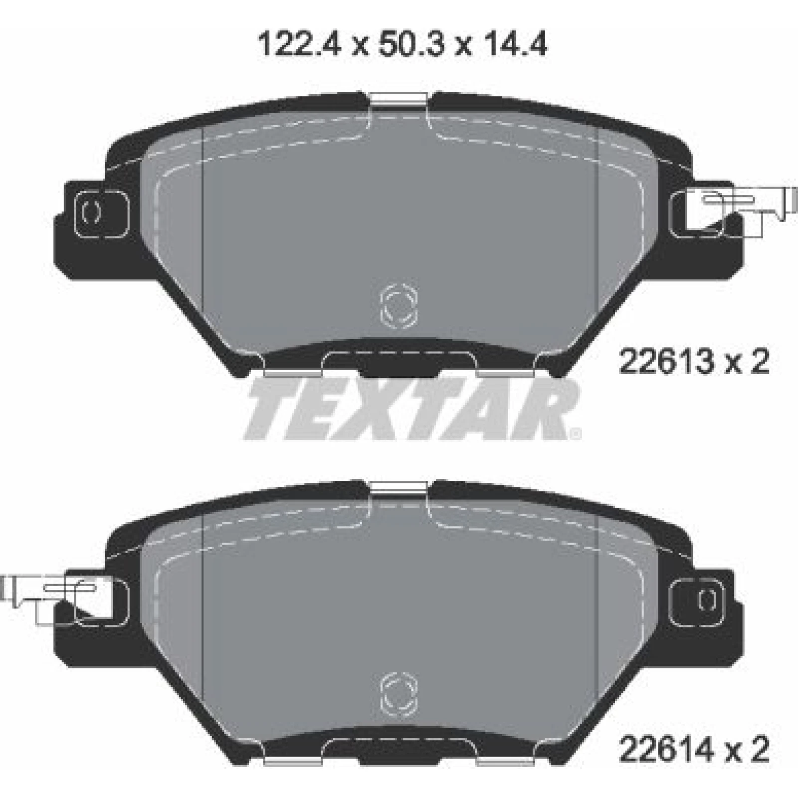 Textar Bremsbelagsatz 2261301
