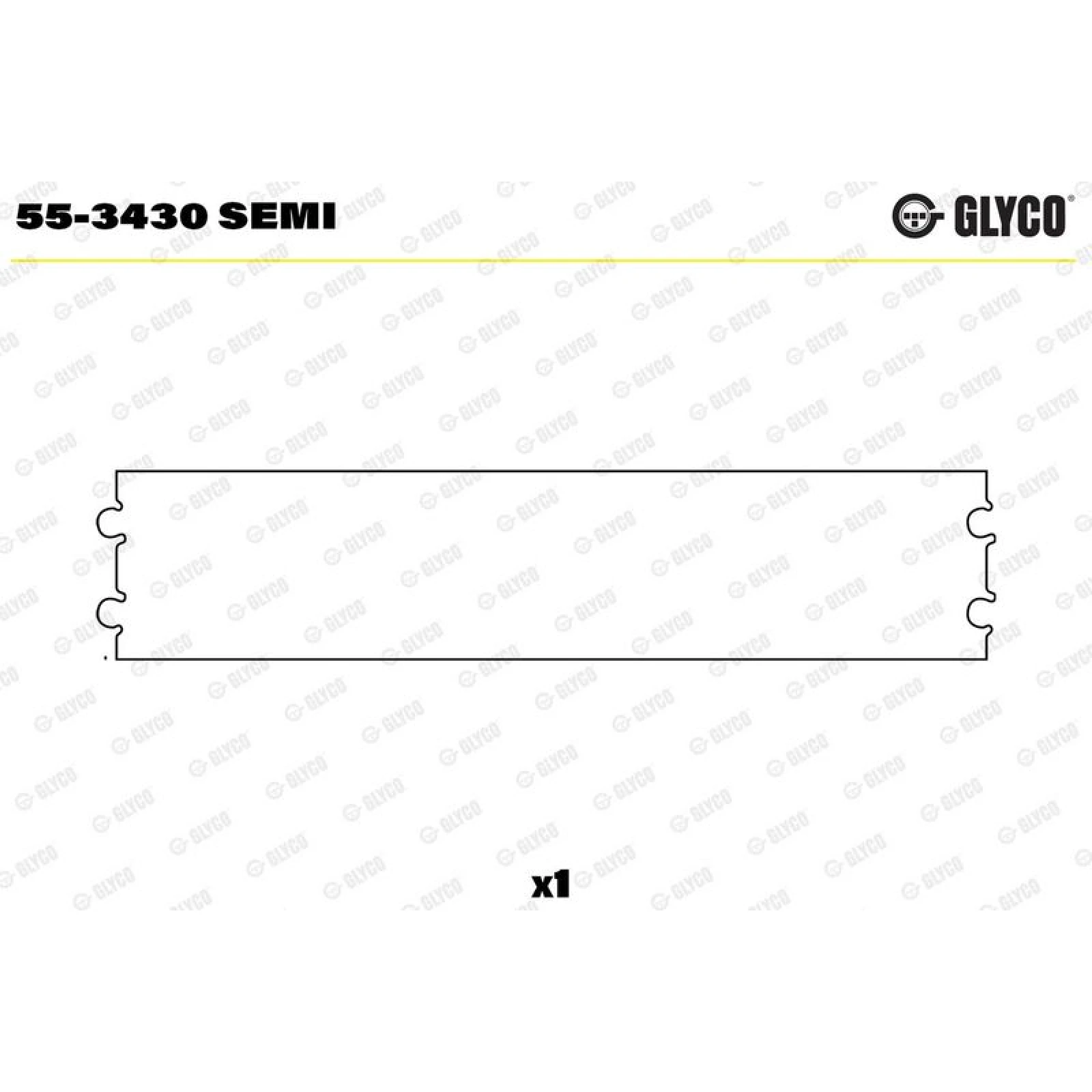 GLYCO Lagerbuchse, Pleuel 55-3430 SEMI