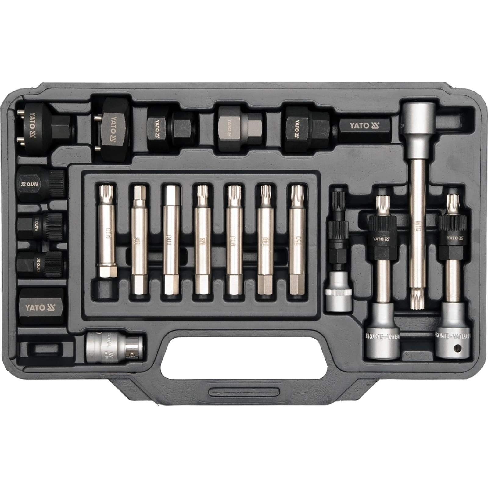 YATO YT-04211 Lichtmaschinenschlüssel Satz 22-teilig