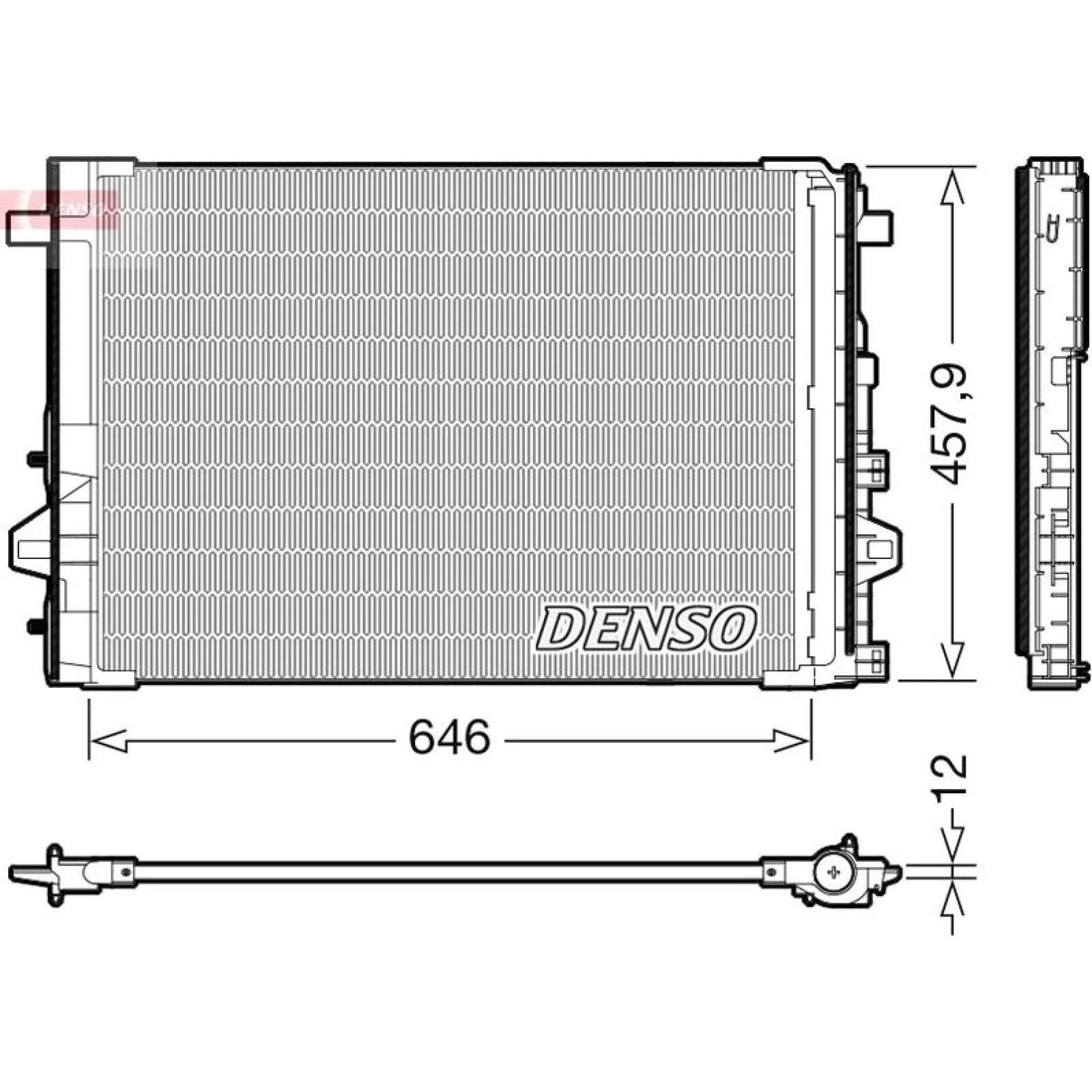 DENSO Kondensator, Klimaanlage DCN17059