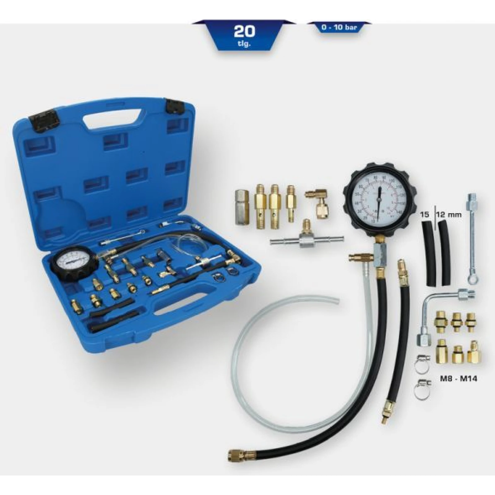 KS TOOLS Prüfgerät, Kraftstoffsystemdruck BT581350