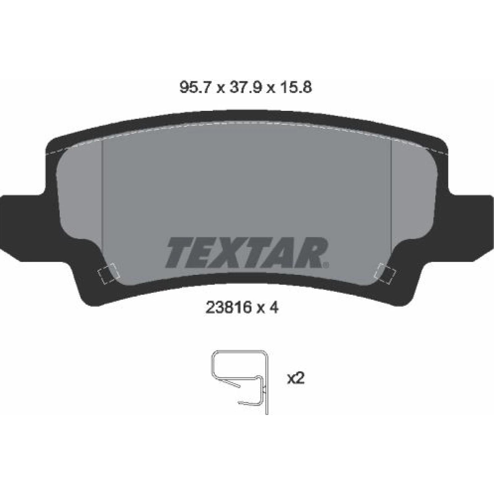 Textar Bremsbelagsatz 2381601