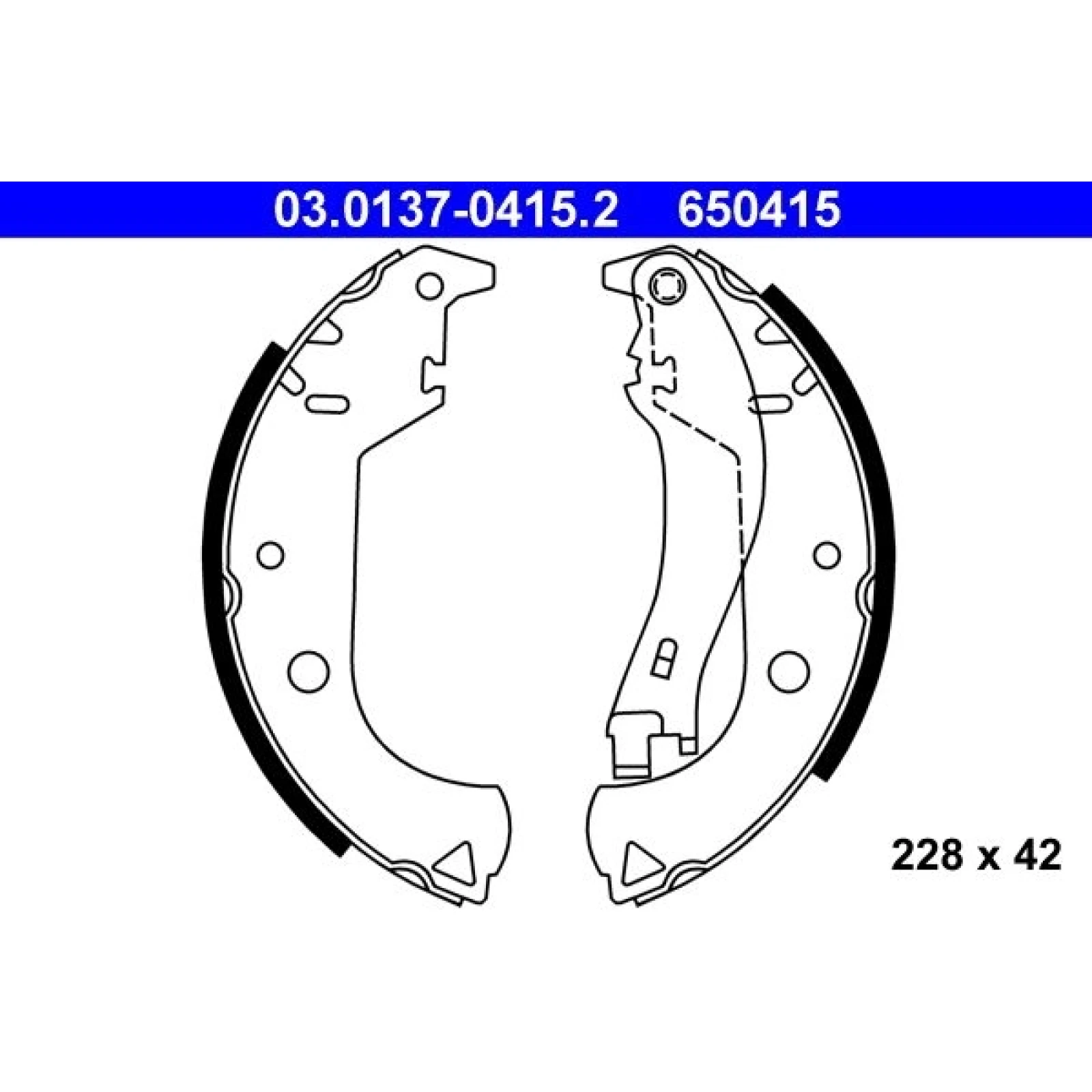 Bremsbackensatz 03.0137-0415.2