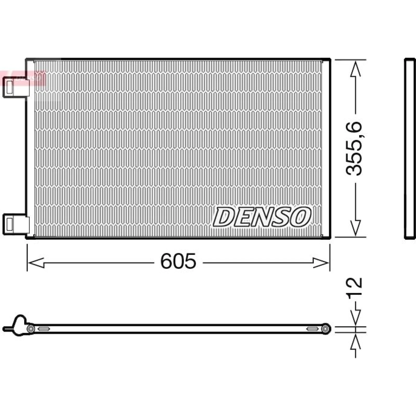 DENSO Kondensator, Klimaanlage DCN23041