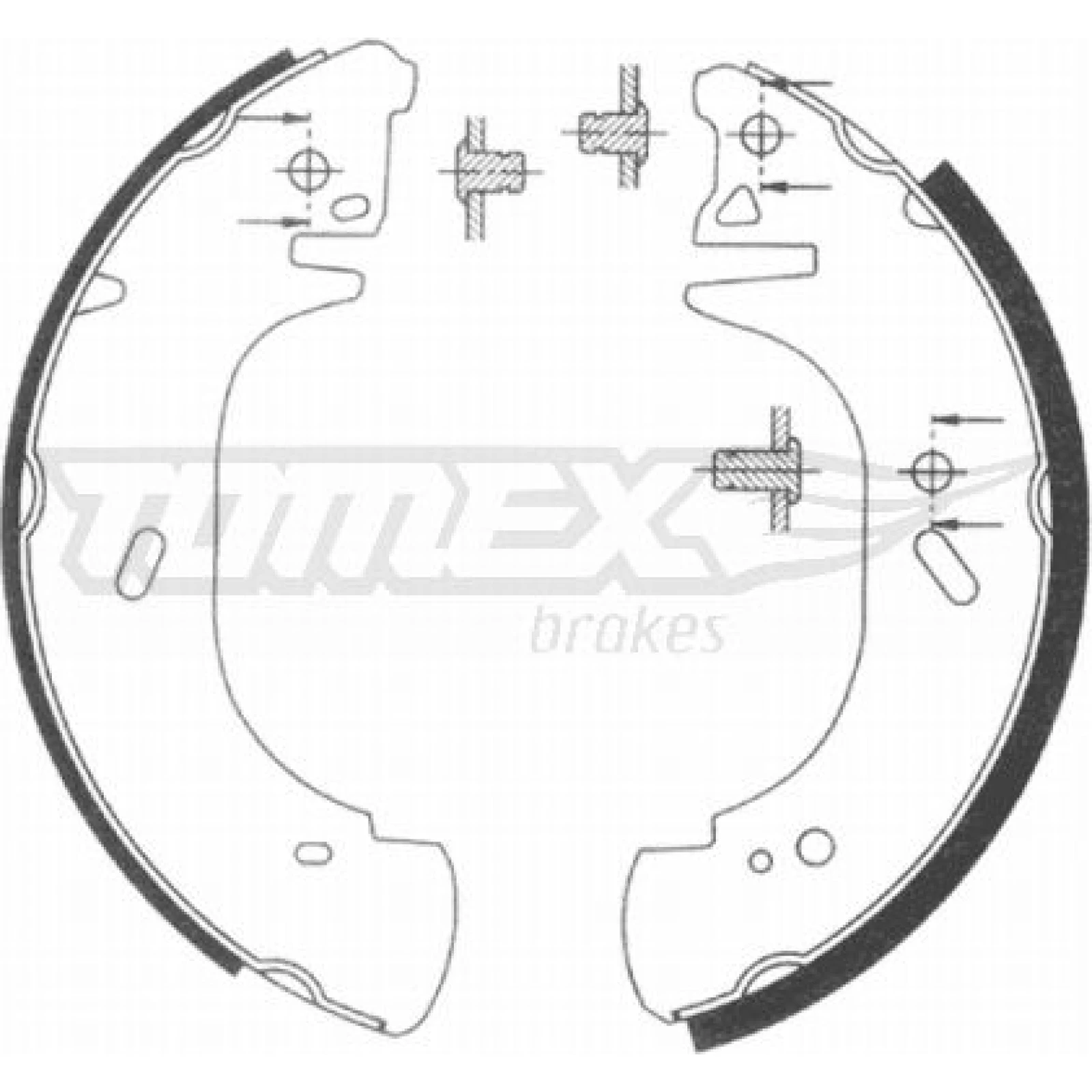 TOMEX brakes Bremsbackensatz TX 20-89
