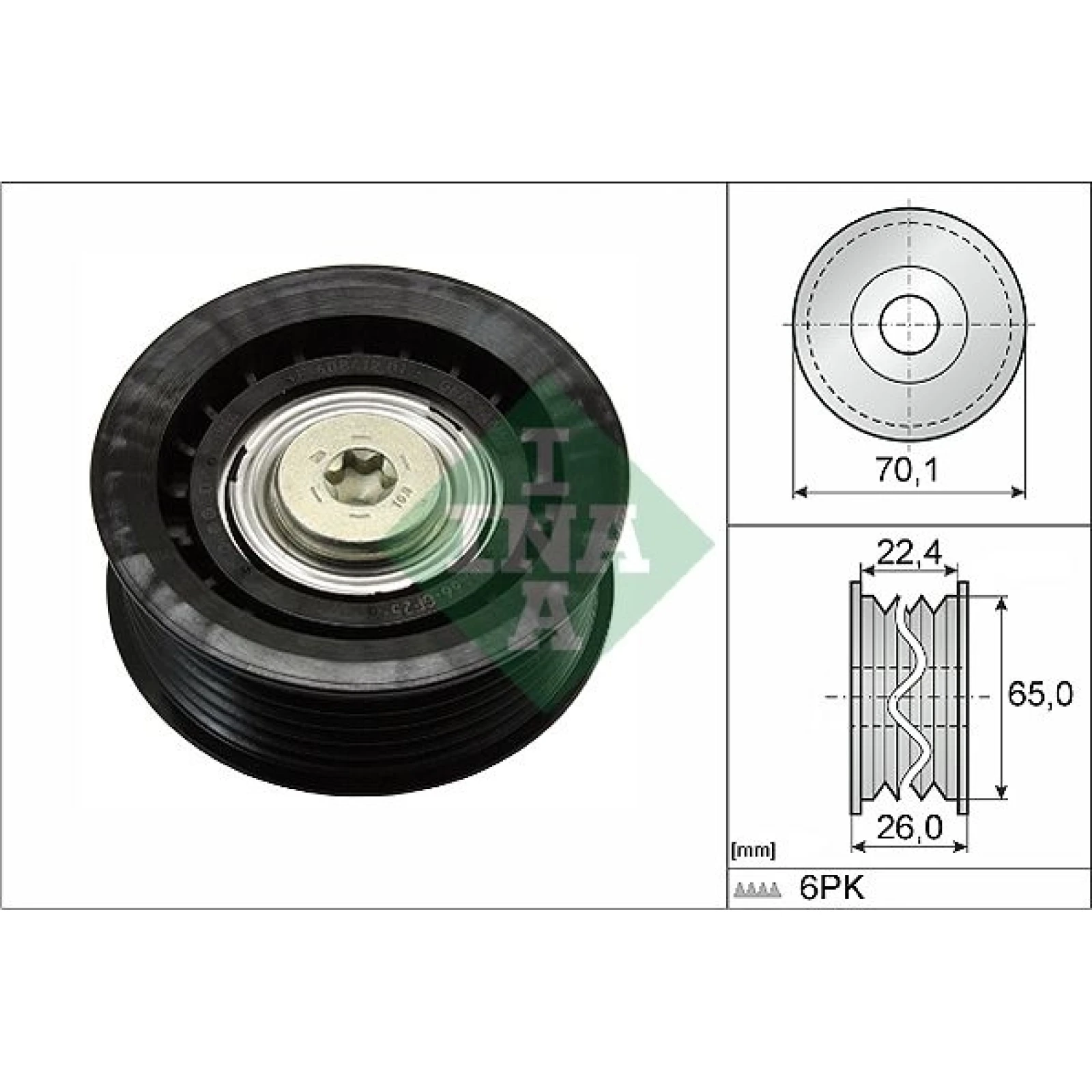 Umlenk-/Führungsrolle, Keilrippenriemen 532 0471 10