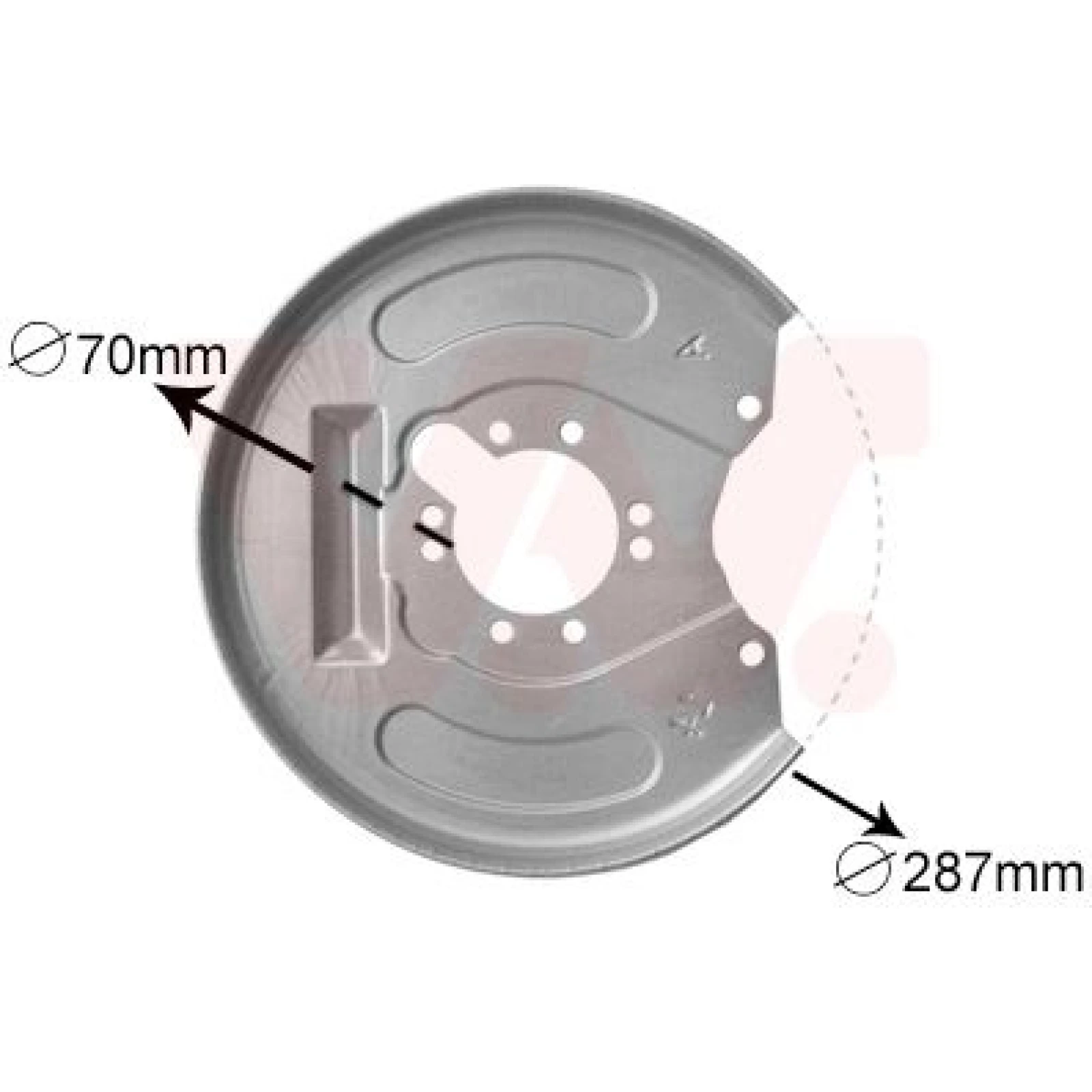 VAN WEZEL Spritzblech, Bremsscheibe 3225373