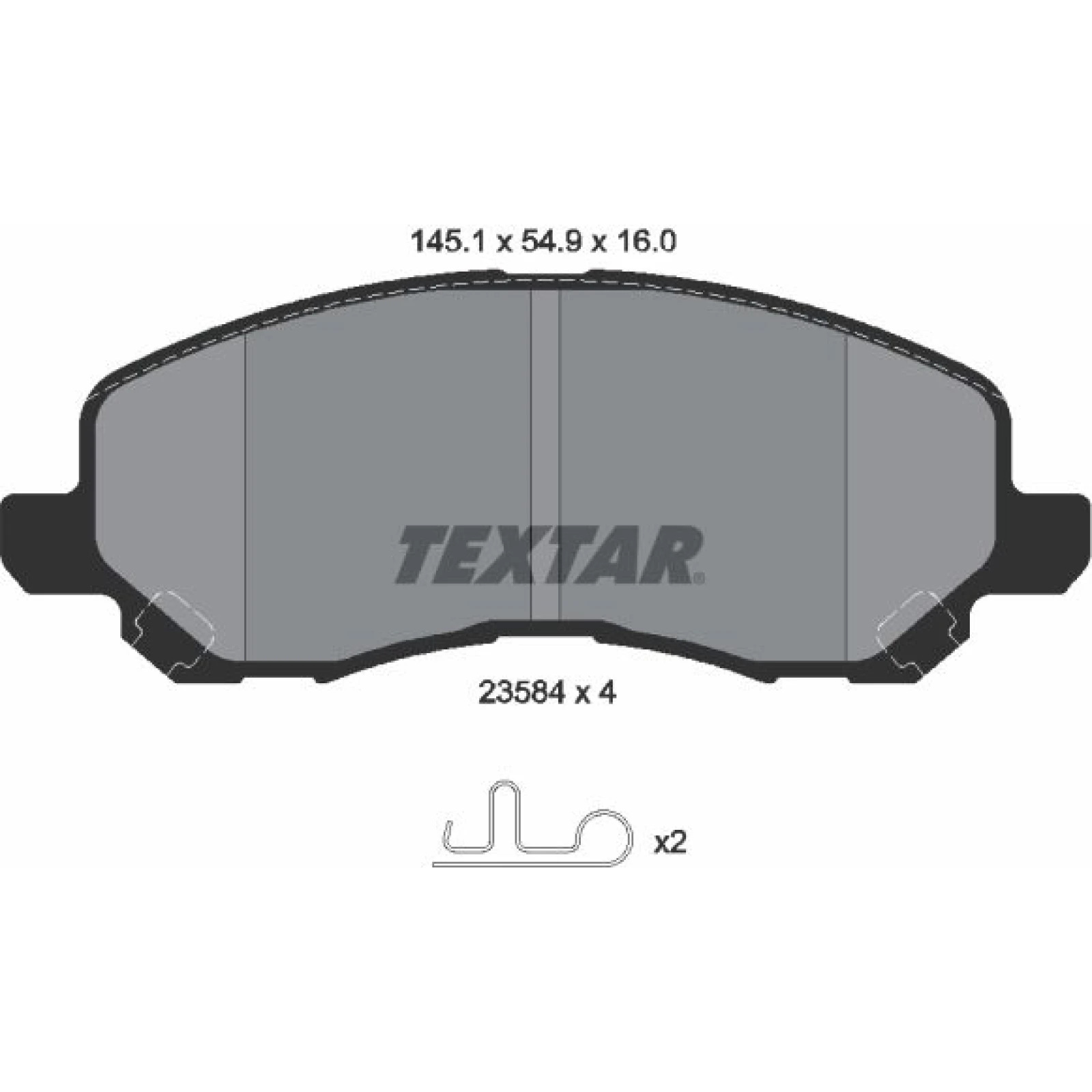 Bremsbelagsatz Jeep P. Patriot 06-/Compass/Dodge 17'' 2358403