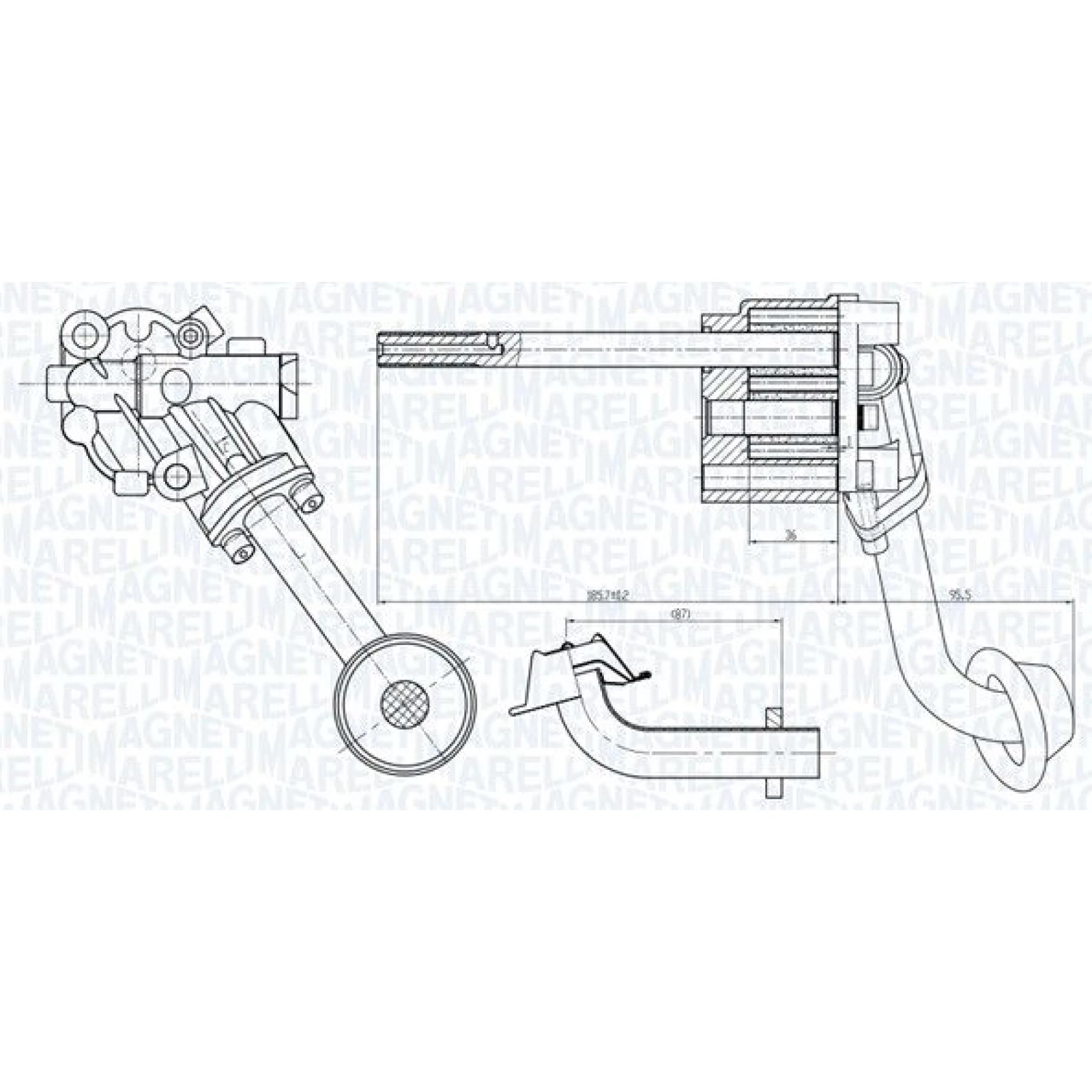 MAGNETI MARELLI Ölpumpe 351516000065