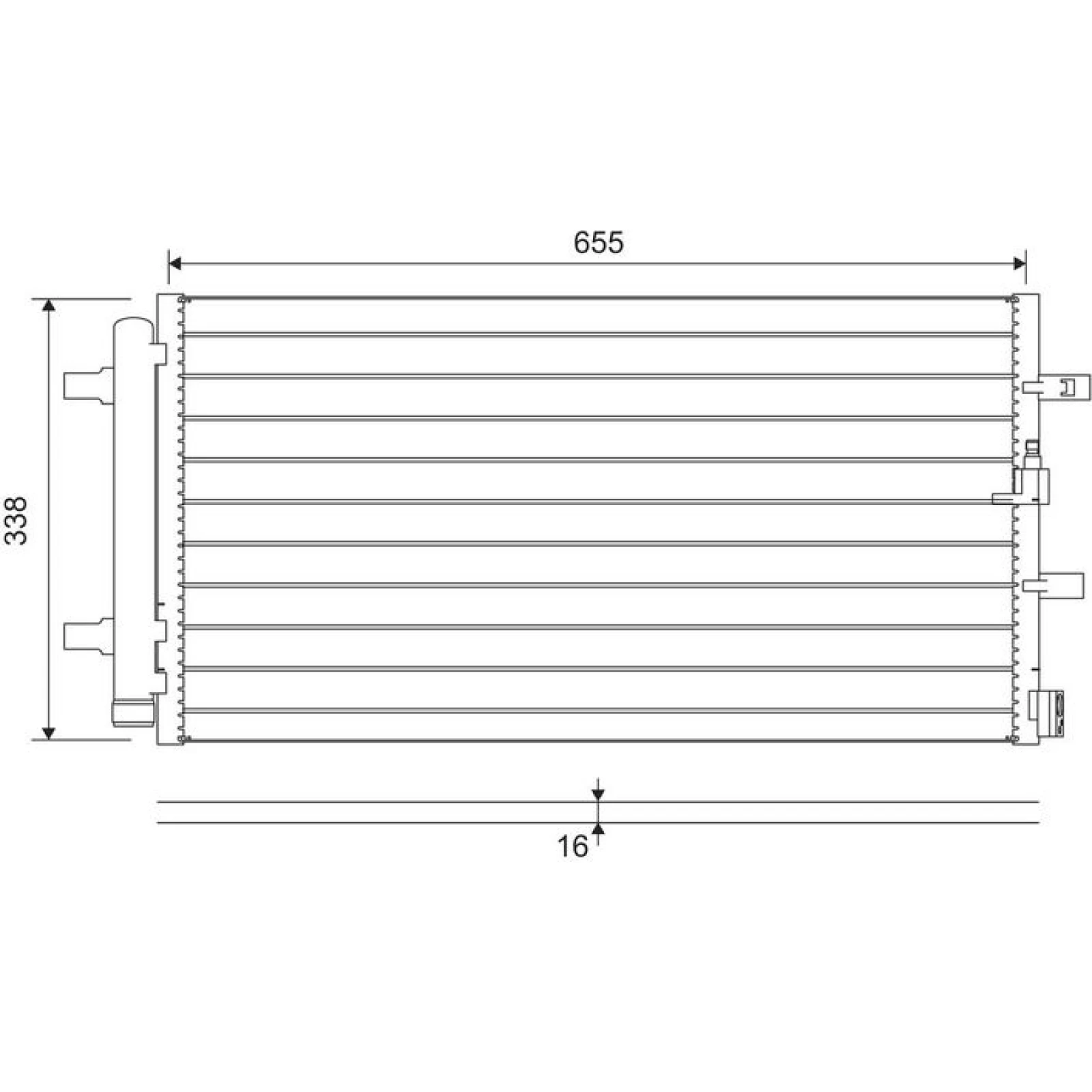 Kondensator, Klimaanlage VAL814370