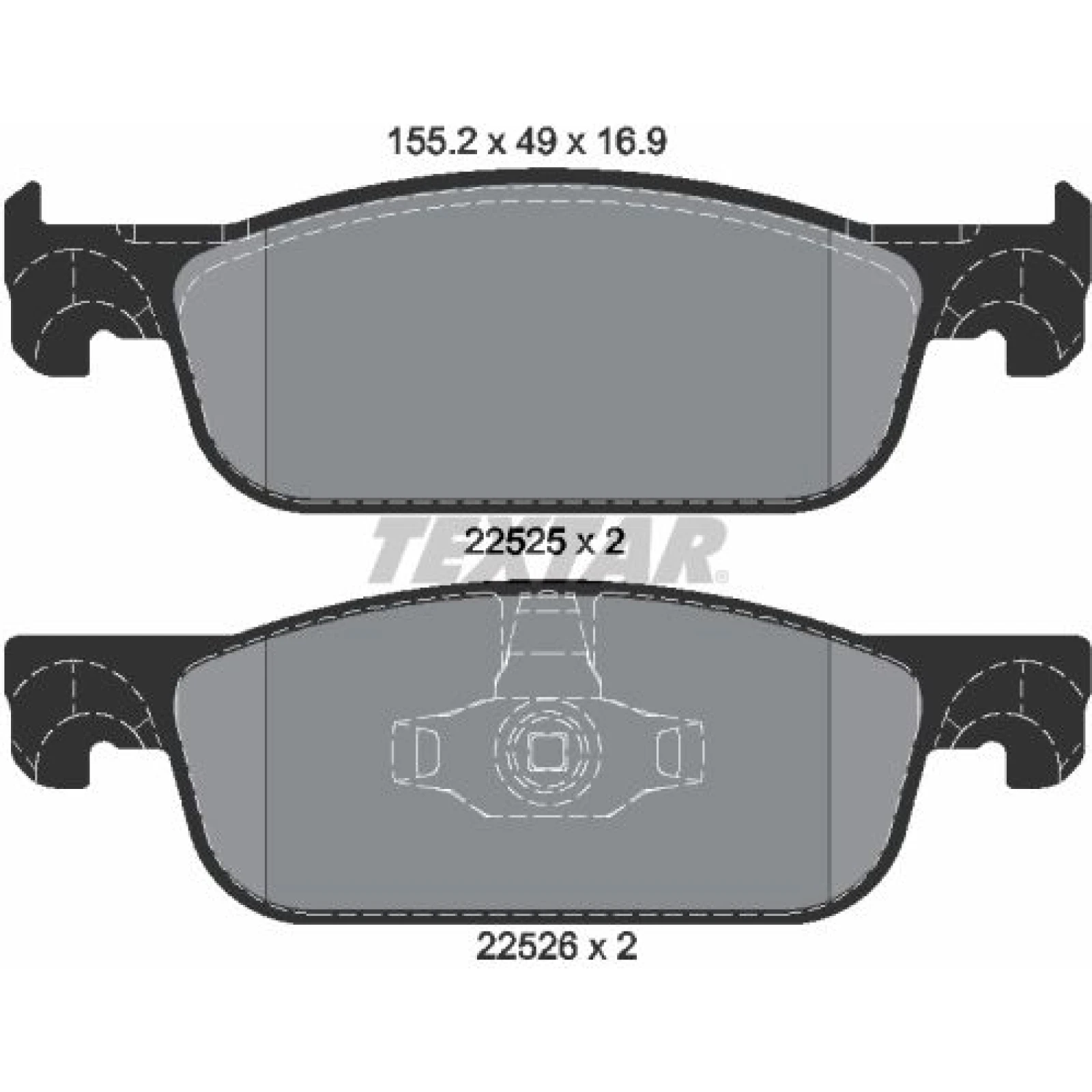 Bremsbelagsatz Renault P. Clio 0,9-1,2/1,5Dci 12 2252501
