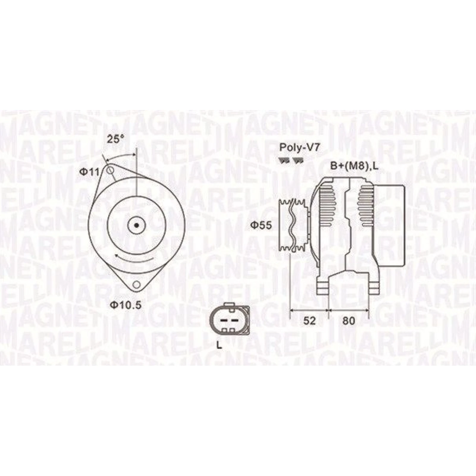 MAGNETI MARELLI Generator 063731837010