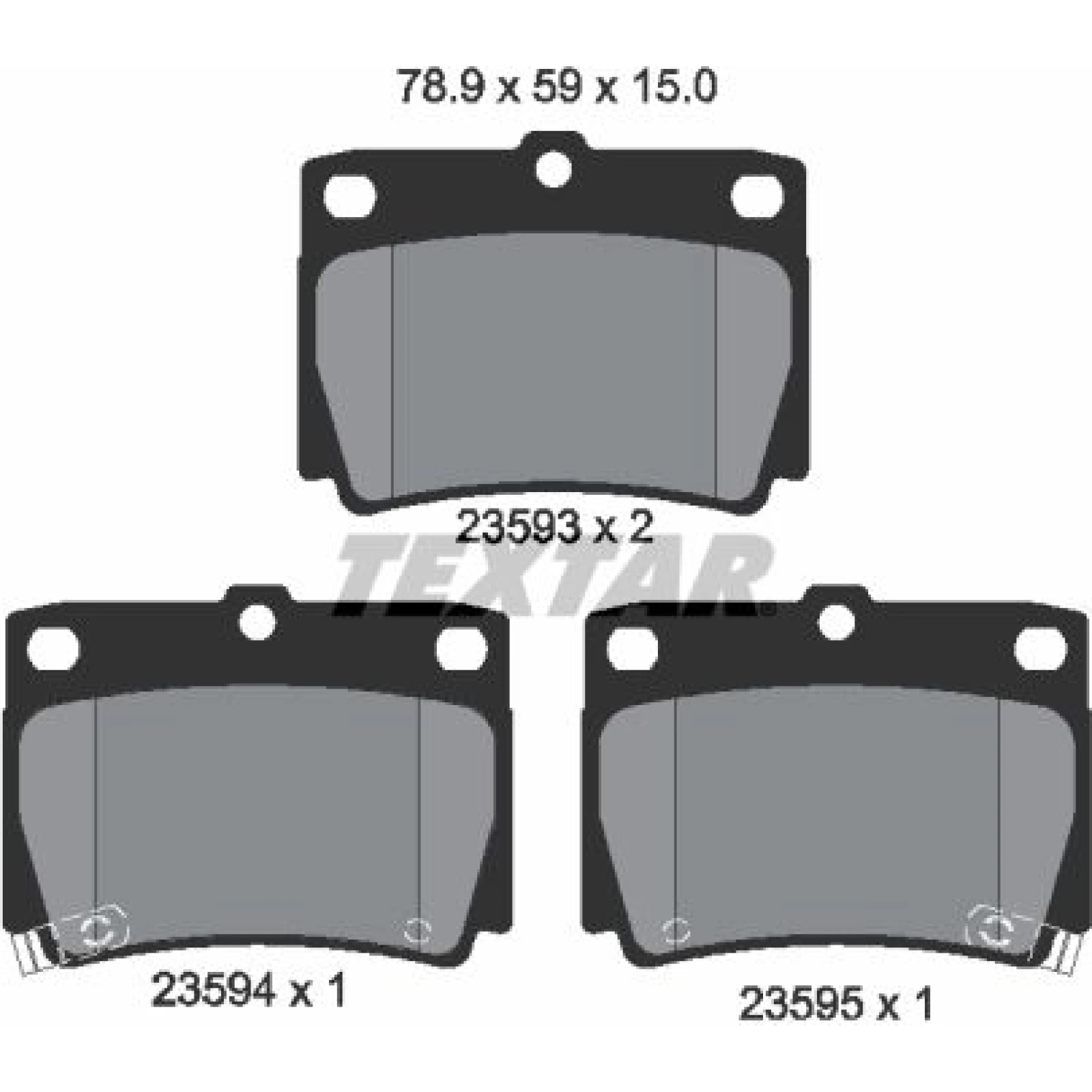Bremsbelagsatz Mitsubishi T. Pajero 98 2359301