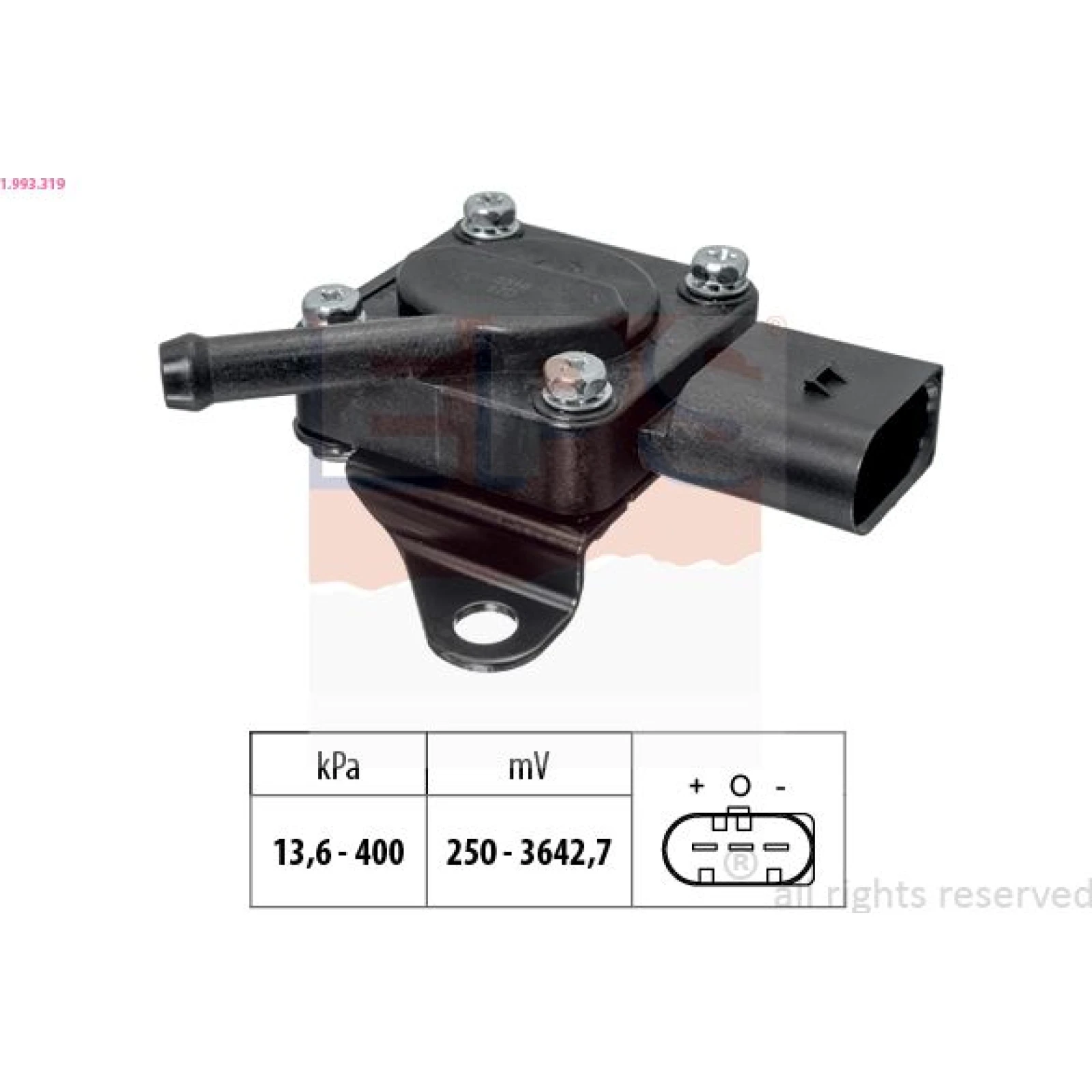 Sensor, Abgasdruck 1.993.319