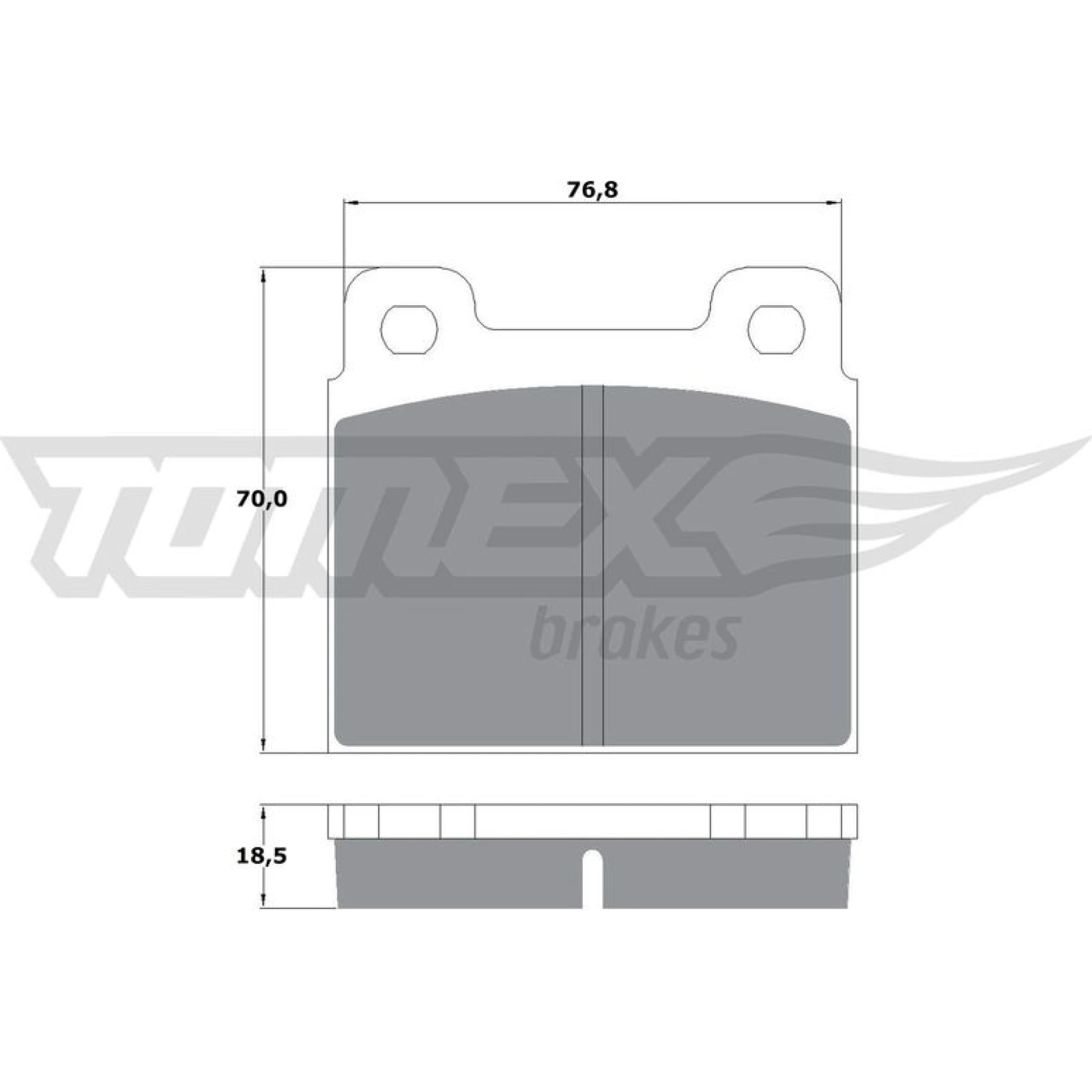 TOMEX brakes Bremsbelagsatz, Scheibenbremse TX 10-181