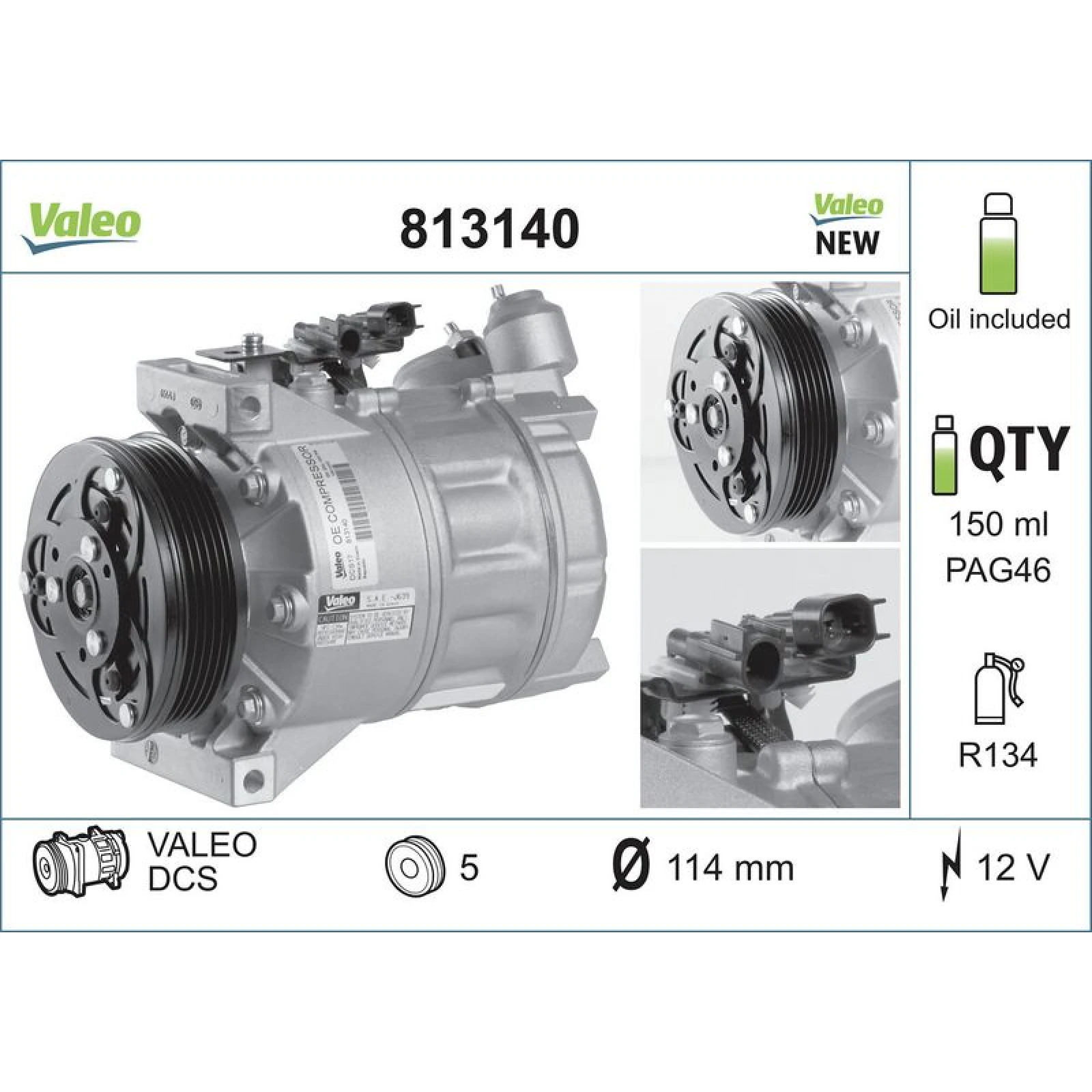 Kompressor, Klimaanlage 813140