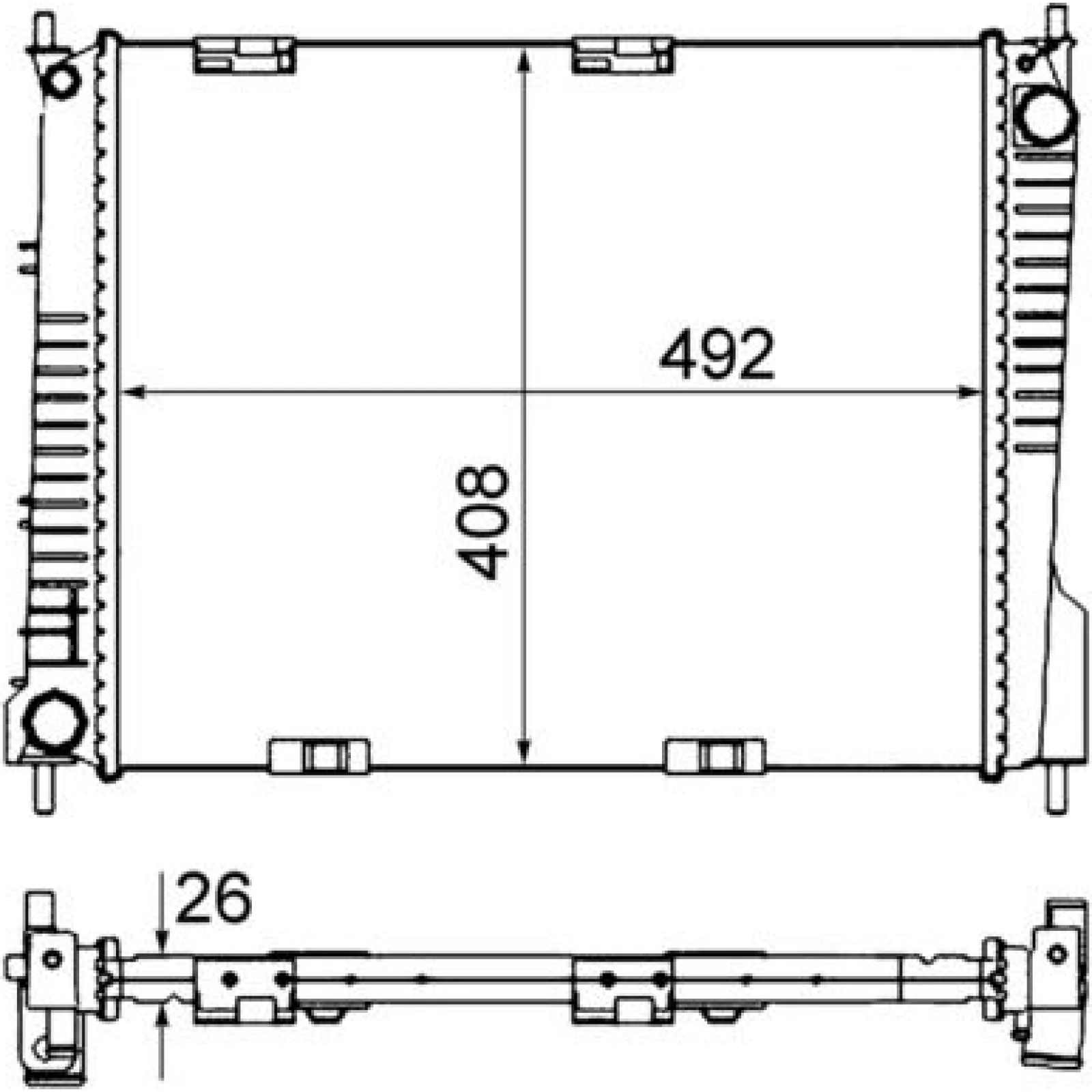 Kühler, Motorkühlung CR 841 000S