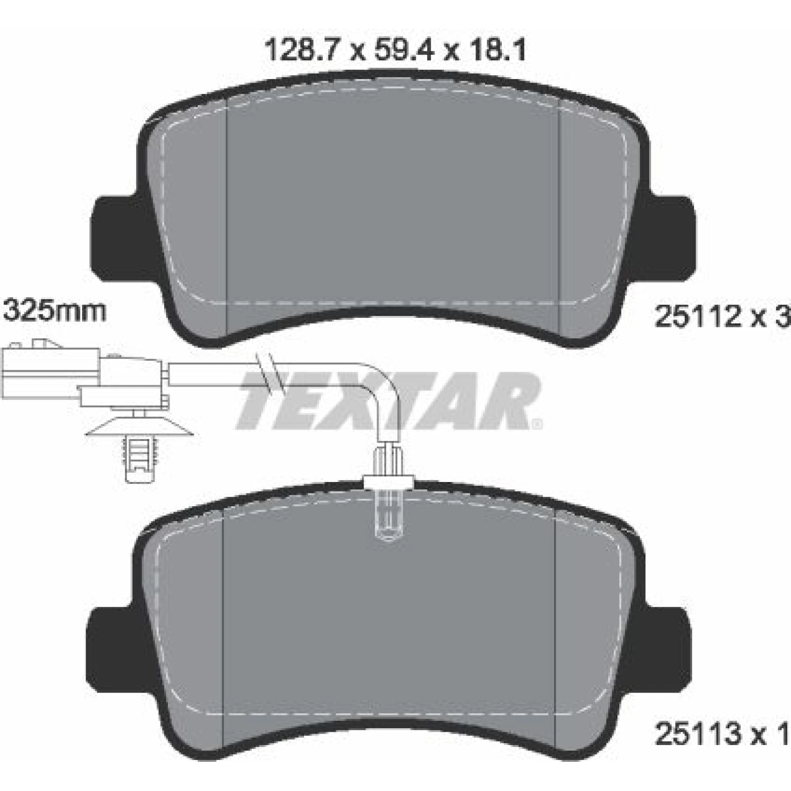 Bremsbelagsatz Renault T. Master 10- Single 2511201