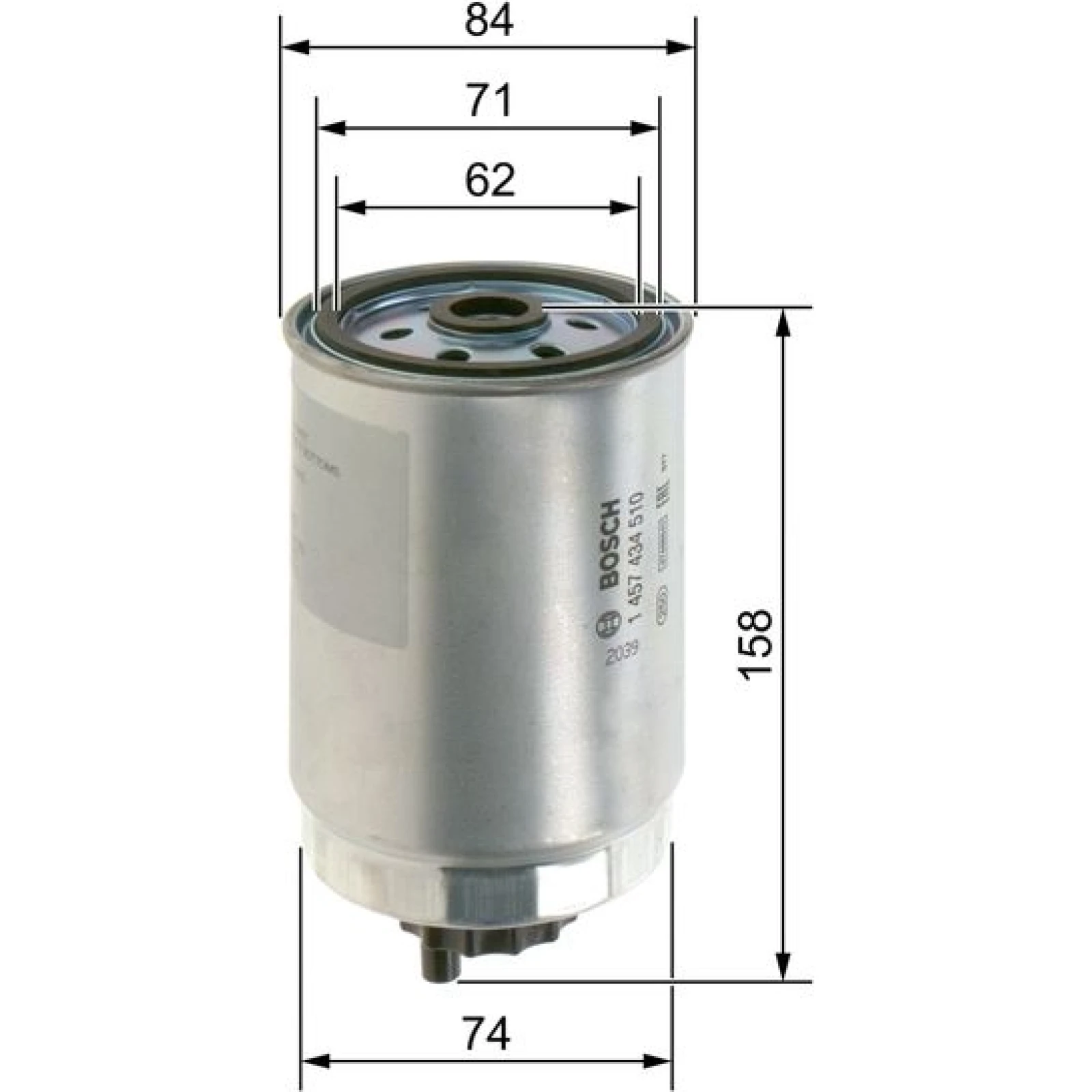 Kraftstofffilter 1457434510