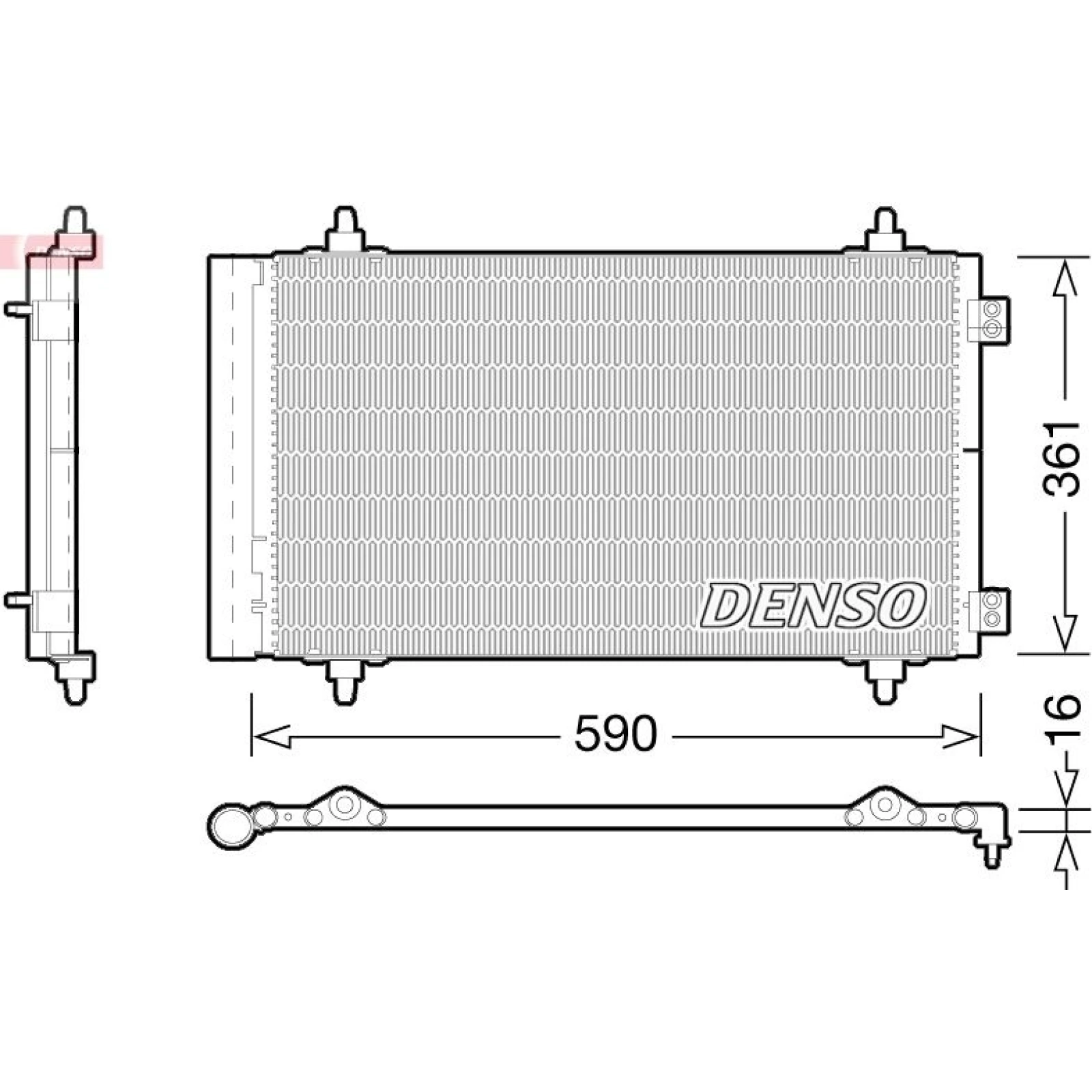 DENSO Klimaanlagenkühler DCN21018