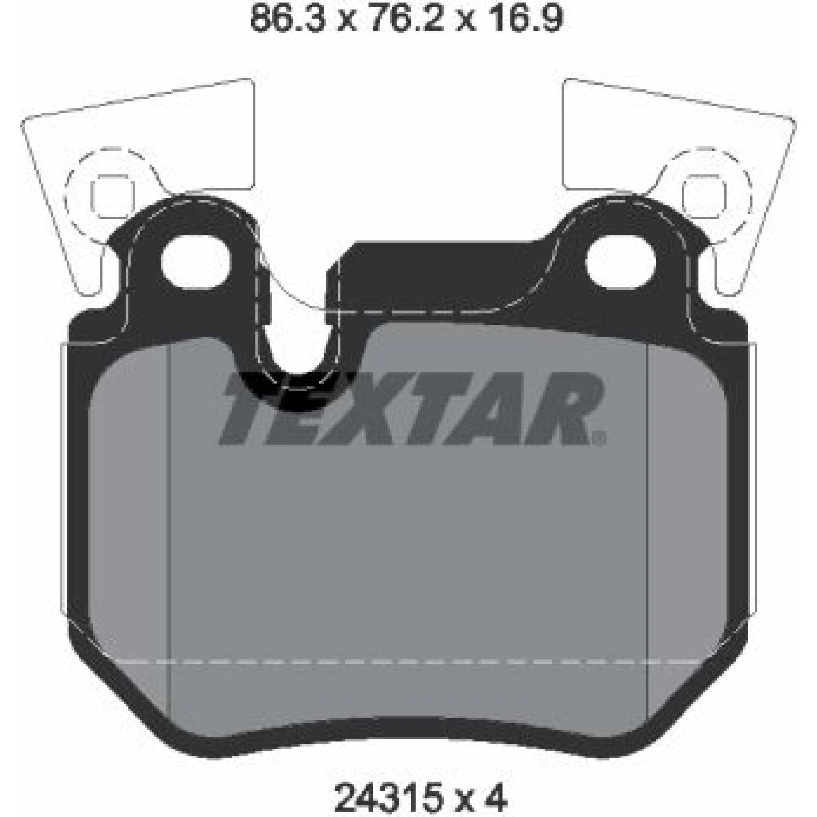 Bremsbelagsatz Bmw T. E87/E90/E91 M-Versionspaket 2431501