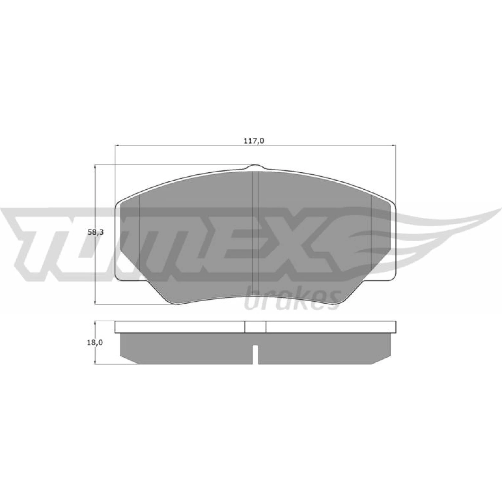 TOMEX brakes Bremsbelagsatz, Scheibenbremse TX 10-30
