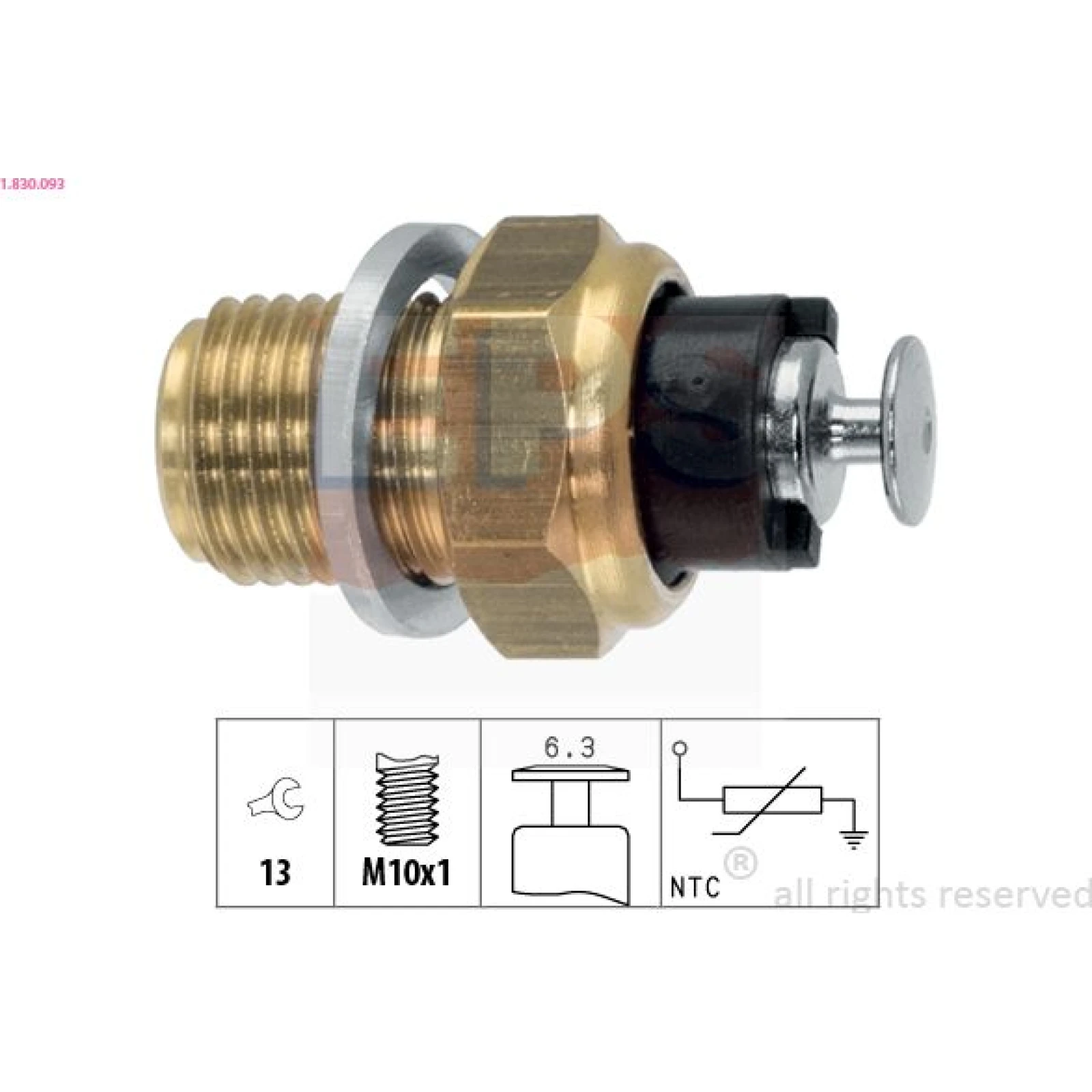 Sensor, Íltemperatur 1.830.093