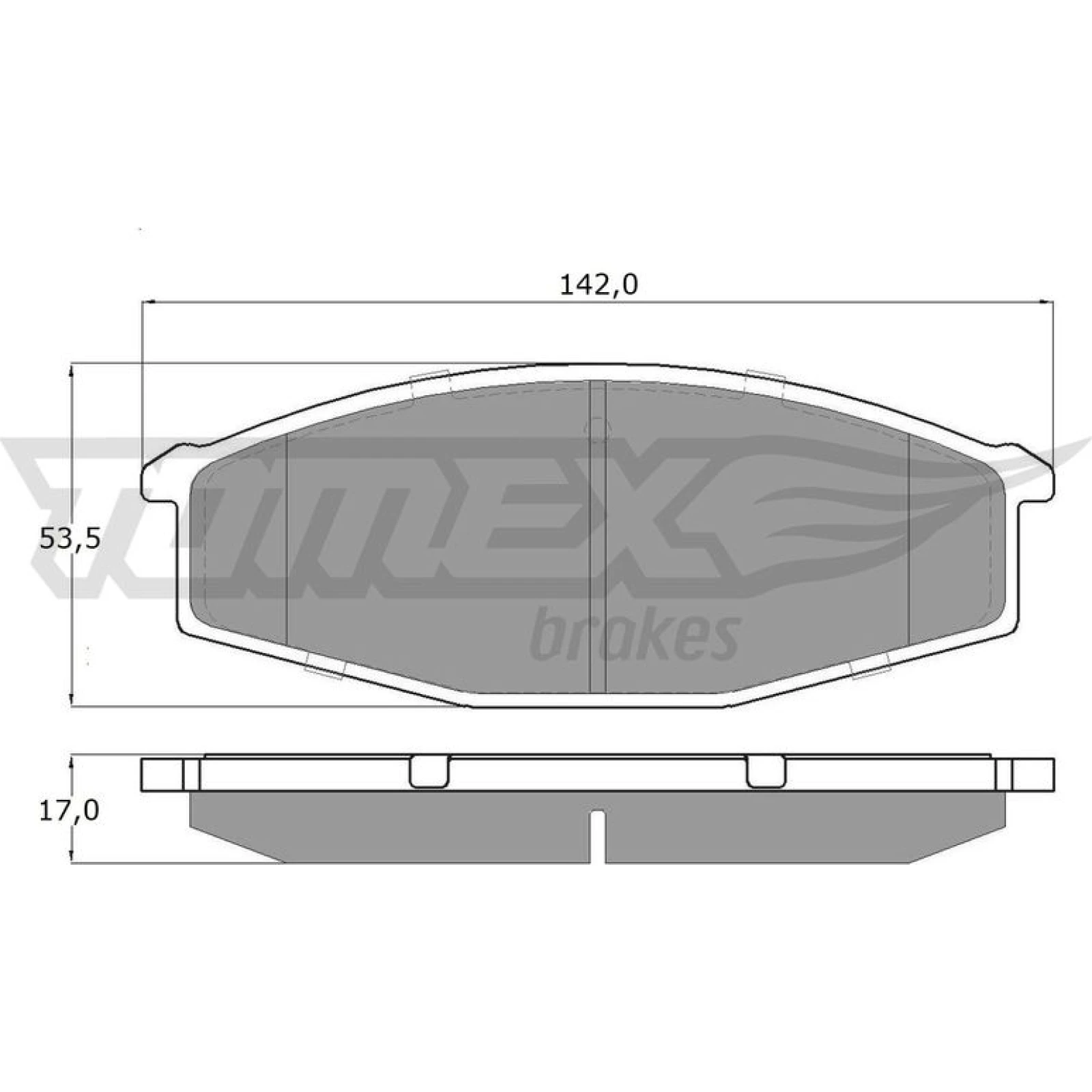TOMEX brakes Bremsbelagsatz, Scheibenbremse TX 11-56