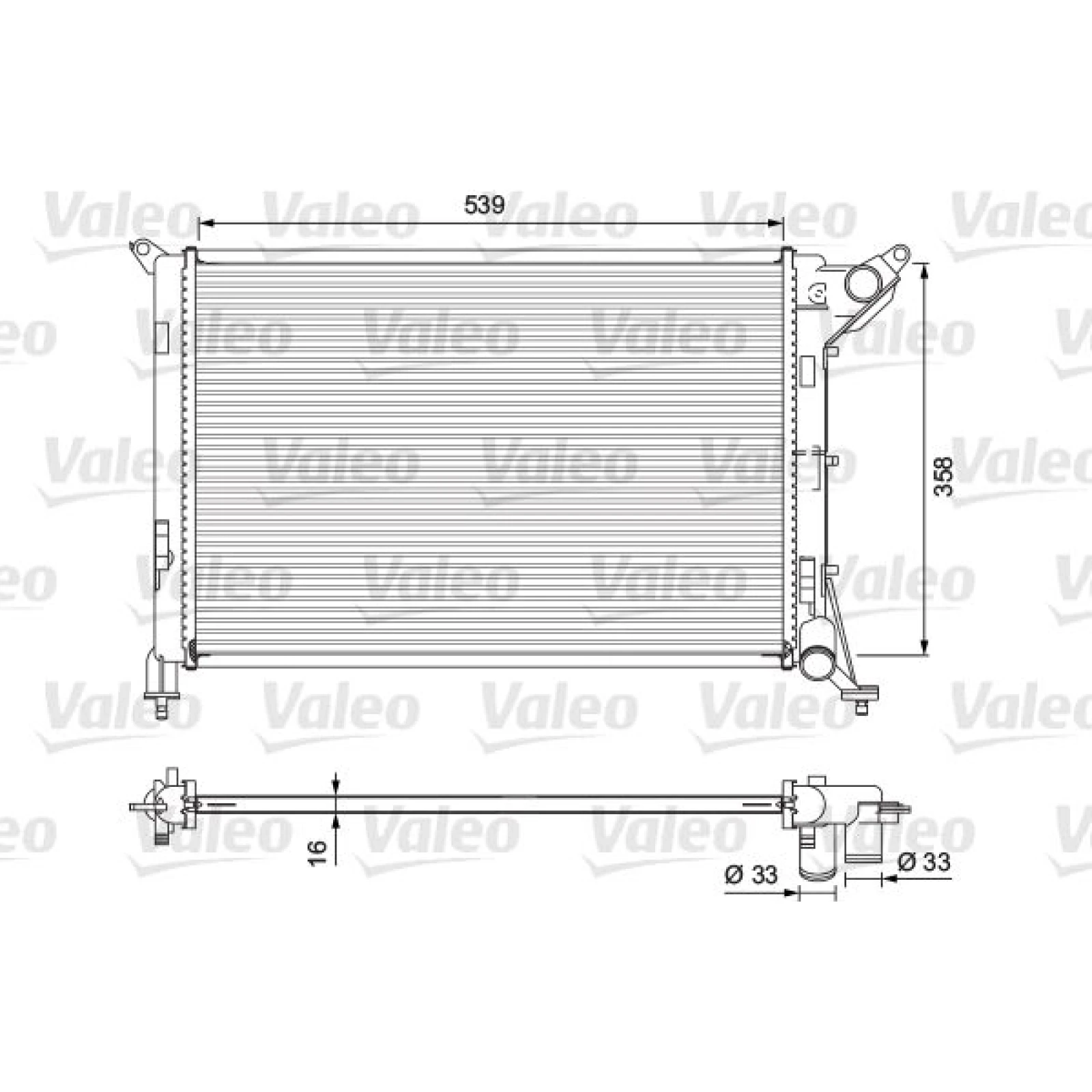VALEO Motorkühler 701730