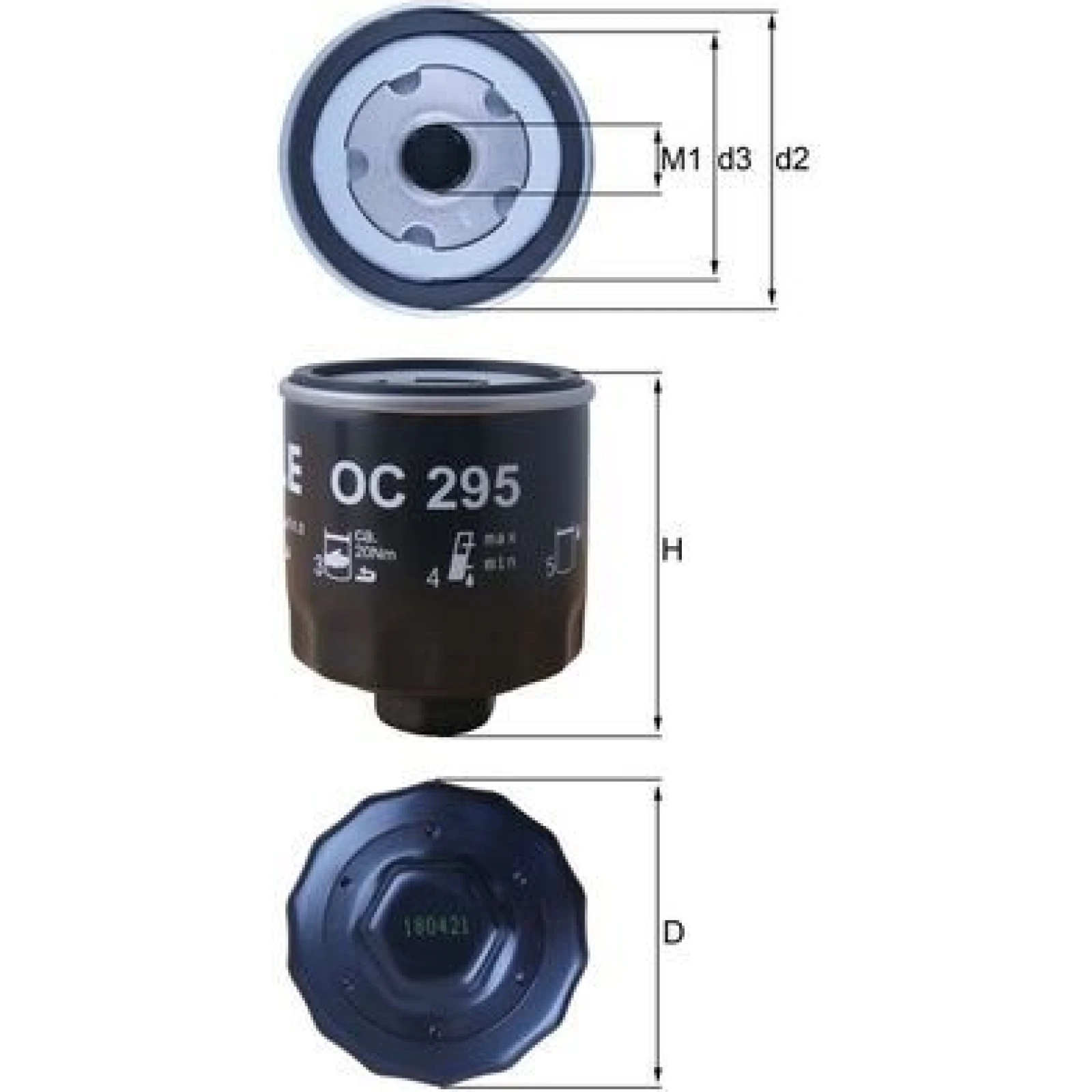 MAHLE Ölfilter OC 295