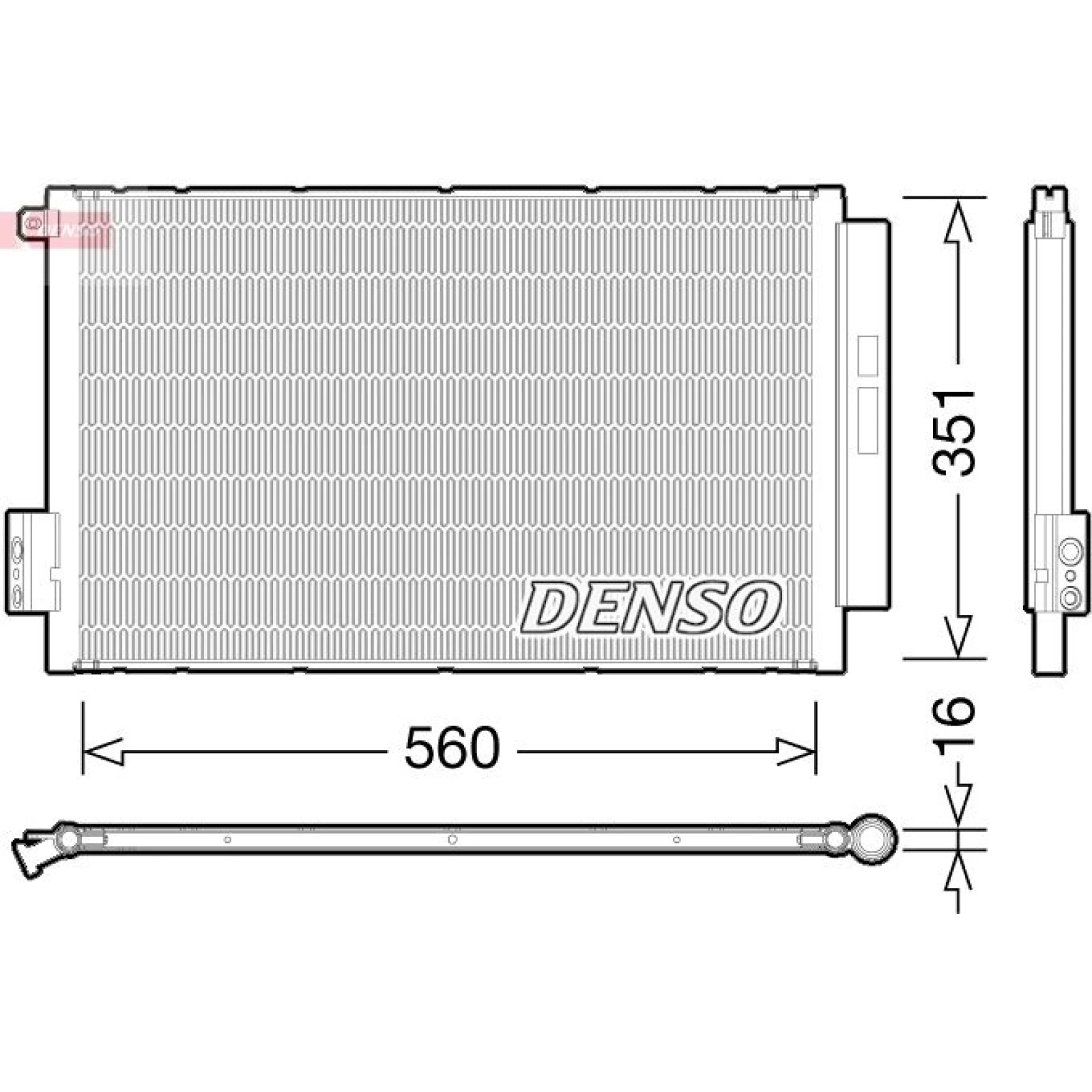 DENSO Klimaanlagenkühler DCN09043
