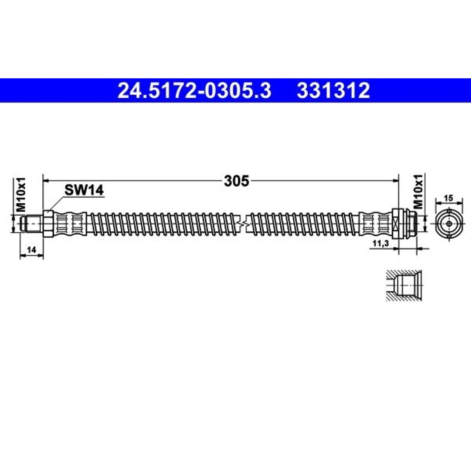 Bremsschlauch 24.5172-0305.3