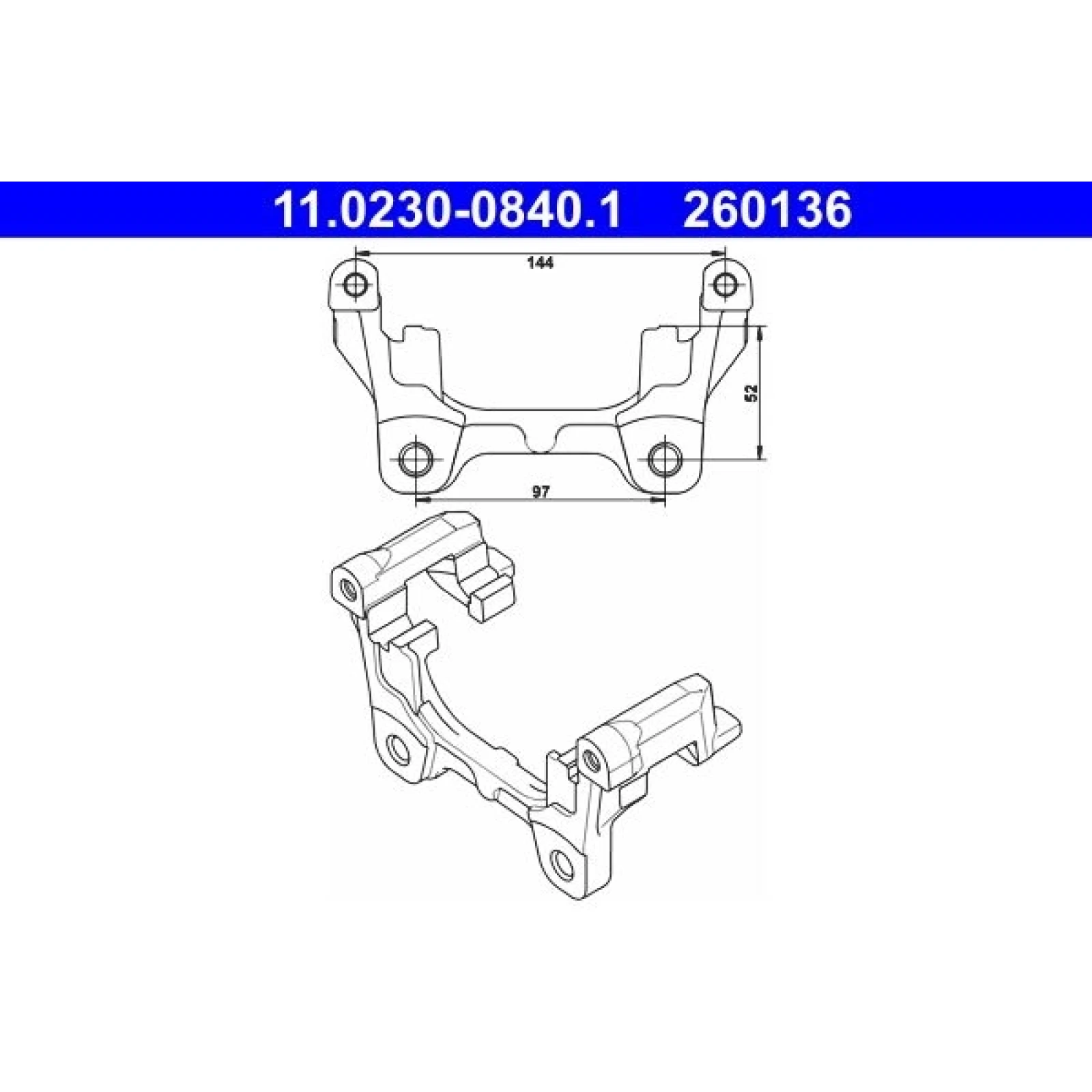 Halter, Bremssattel 11.0230-0840.1