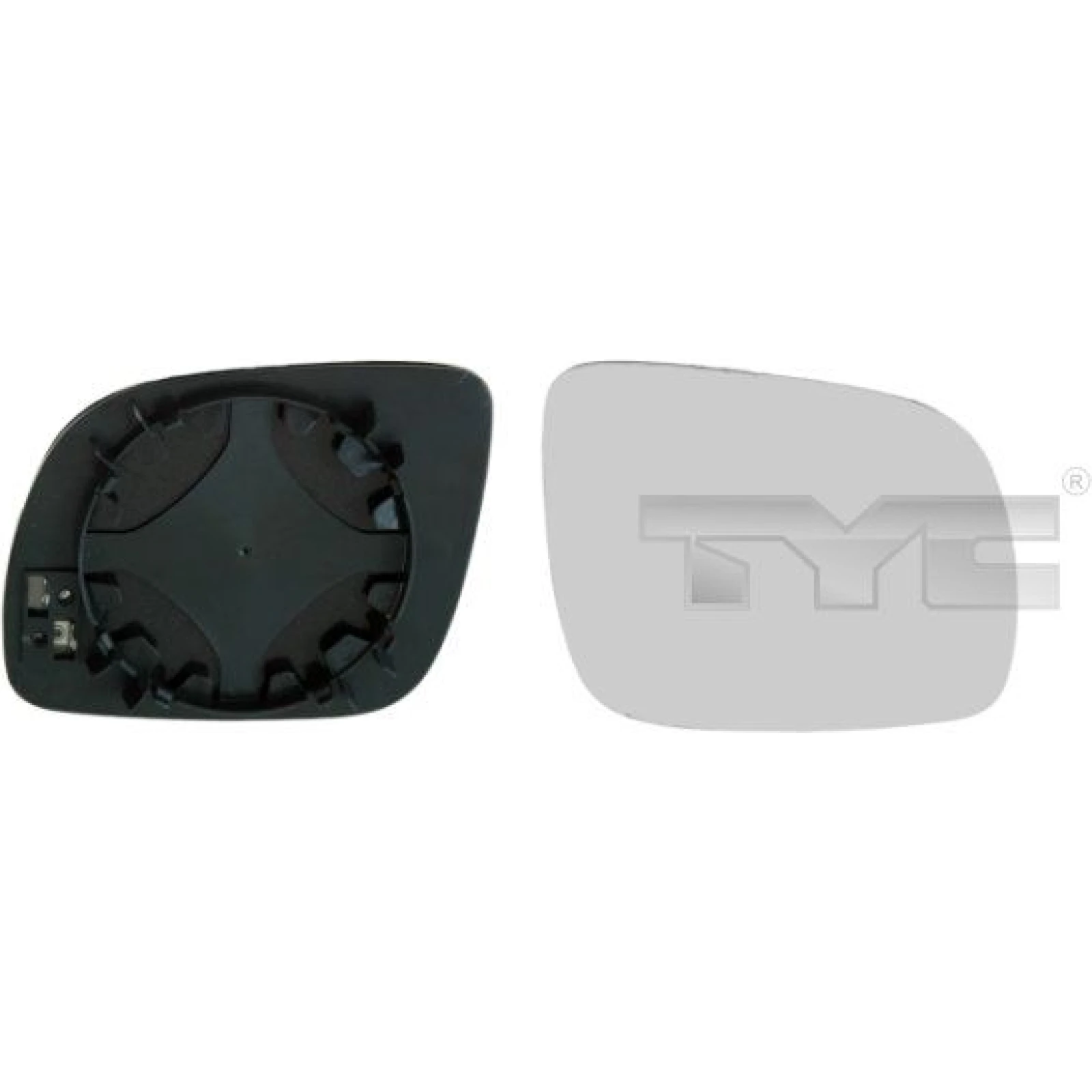 TYC Spiegelglas für Außenspiegel rechts konvex, beheizbar 337-0037-1 OE Nummer 3B1857522C - l