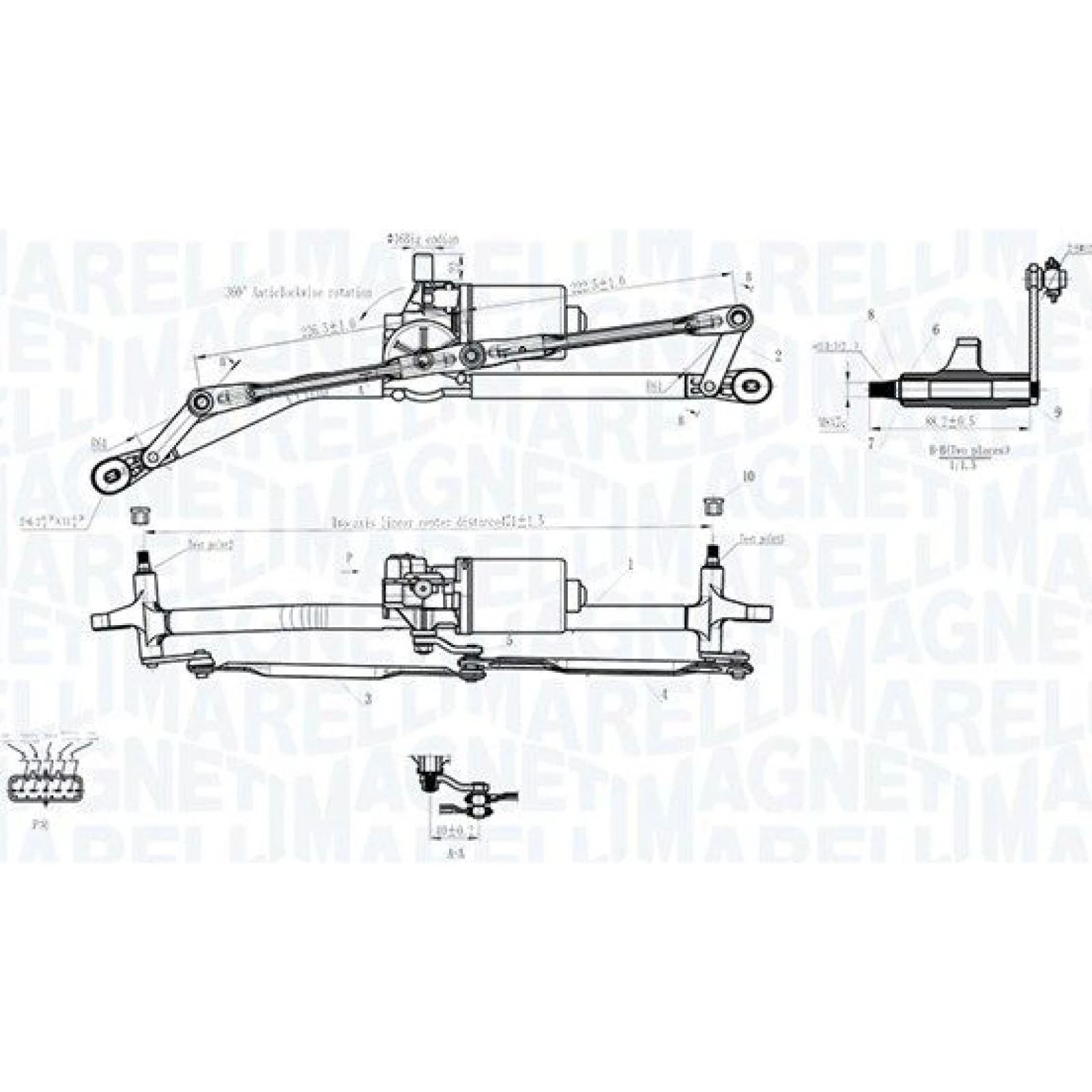 MAGNETI MARELLI Scheibenreinigungsanlage 064012001011