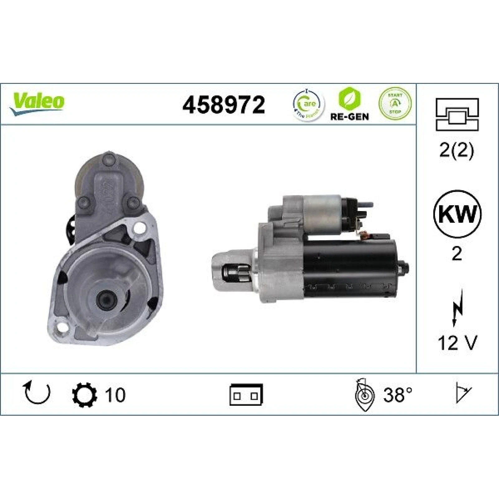 VALEO Anlasser 458972