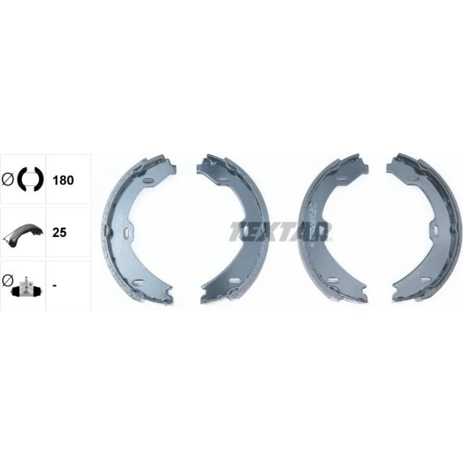 Textar Handbremsbackensatz 91058900