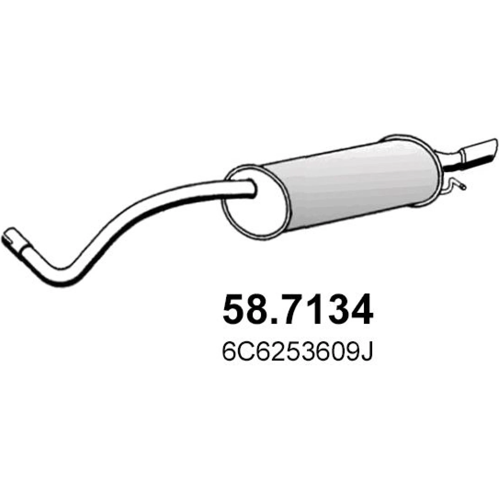 Endschalldämpfer 58.7134