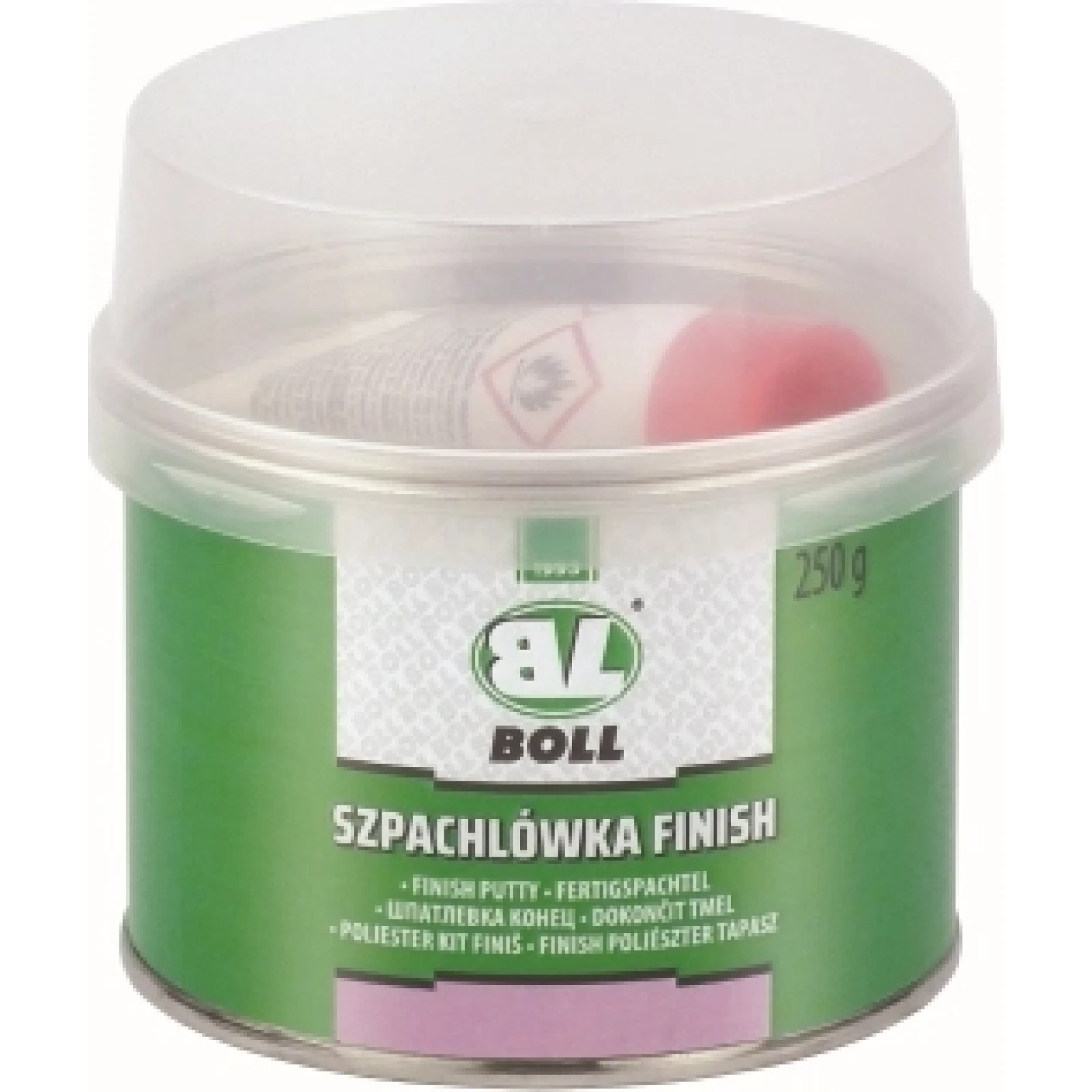 BOLL Finishspachtel 2K Polyester-Spachtel hellgrau 250 g inkl. Härter – 002010