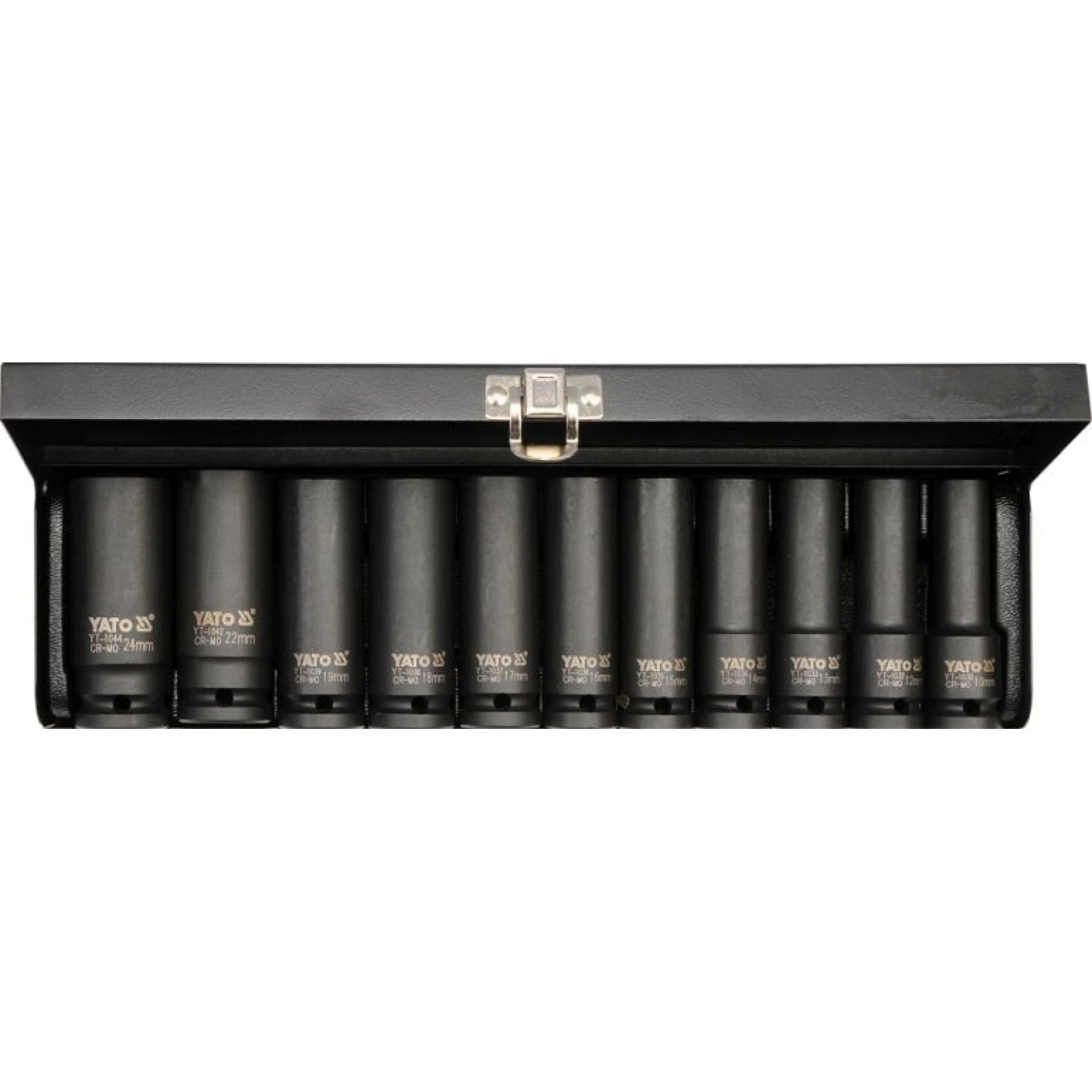 Kraft-Steckschlüssel Lang 11-Tlg YT-1054