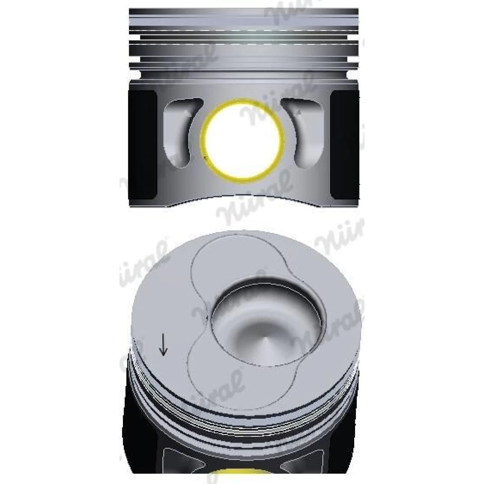NÜRAL Kolben 87-114900-66