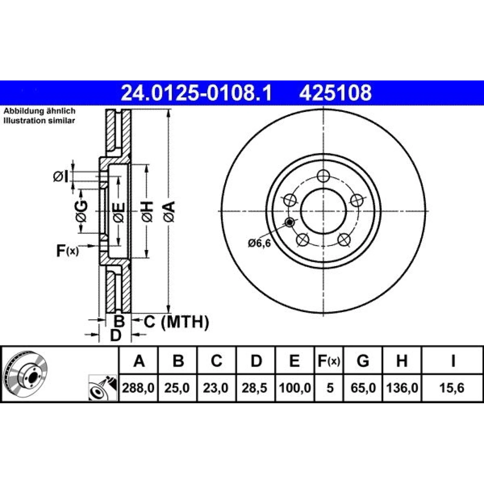 Bremsscheibe 24.0125-0108.1