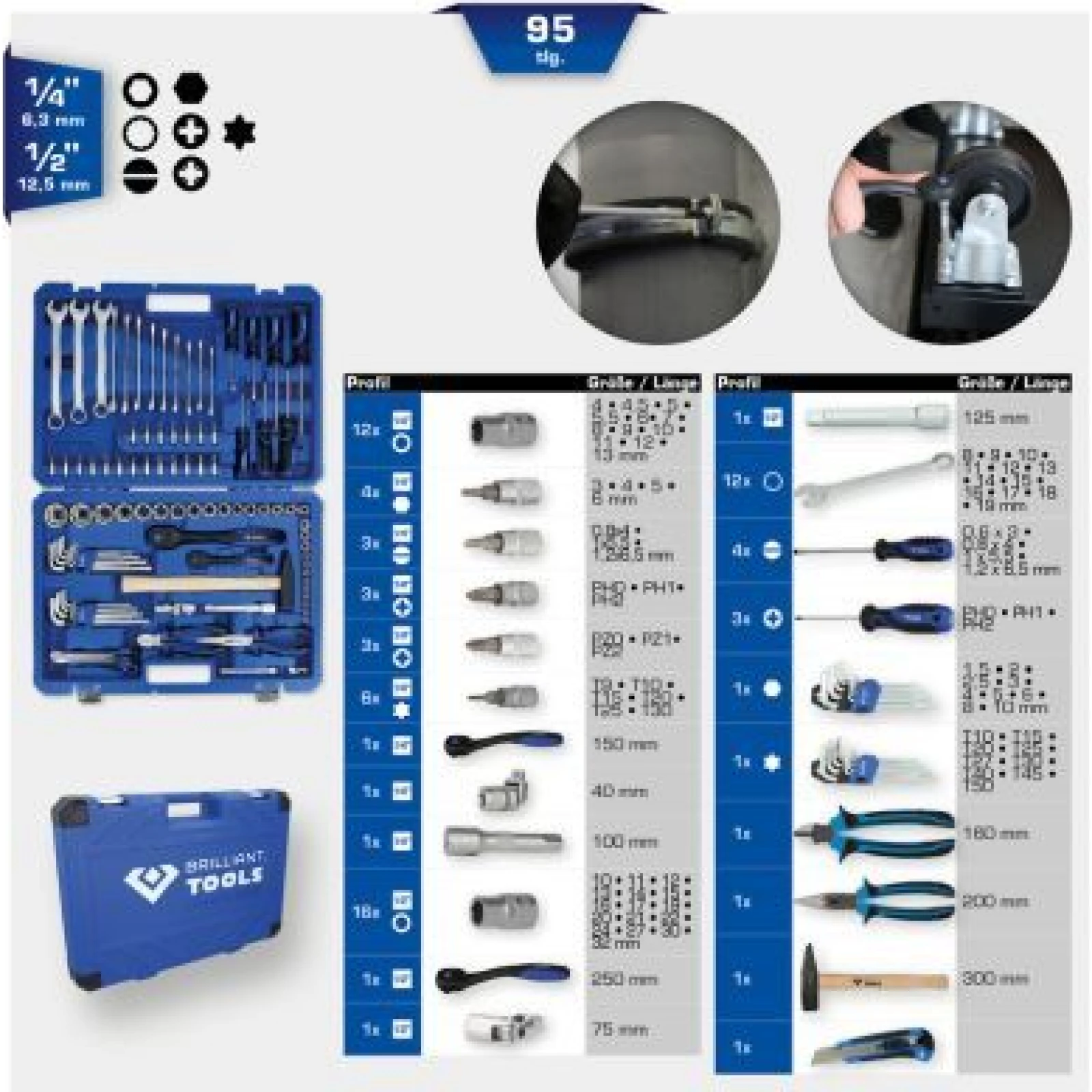 KS TOOLS Werkzeugsatz BT024095