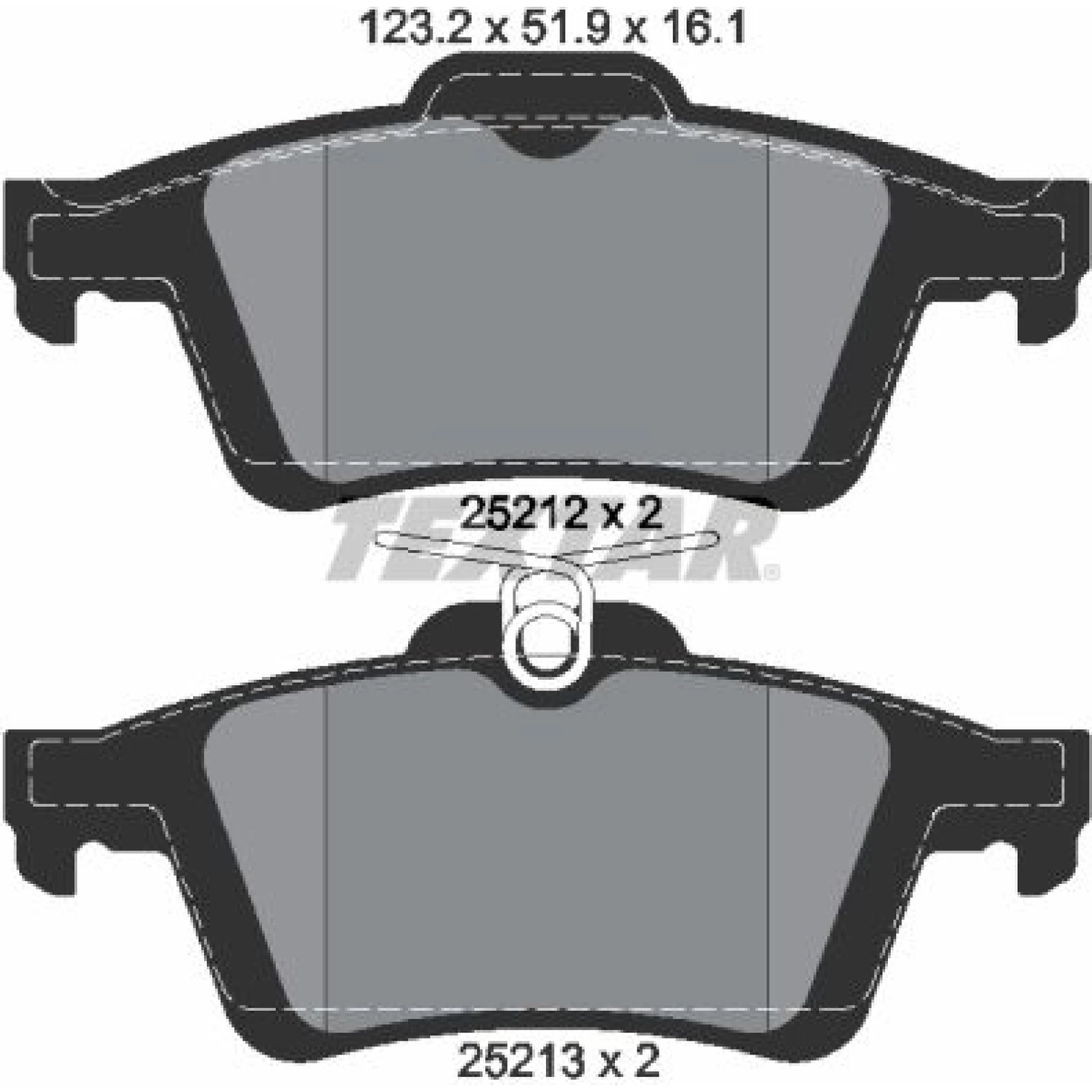 Bremsbelagsatz Ford T. Focus 11-/C-Max 10-/Connect/Volvo 2521201