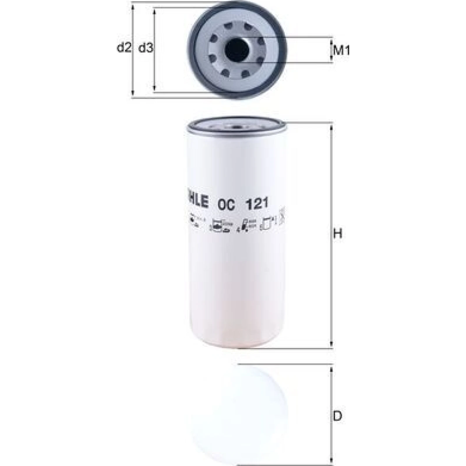 Mahle Original Ölfilter OC 121