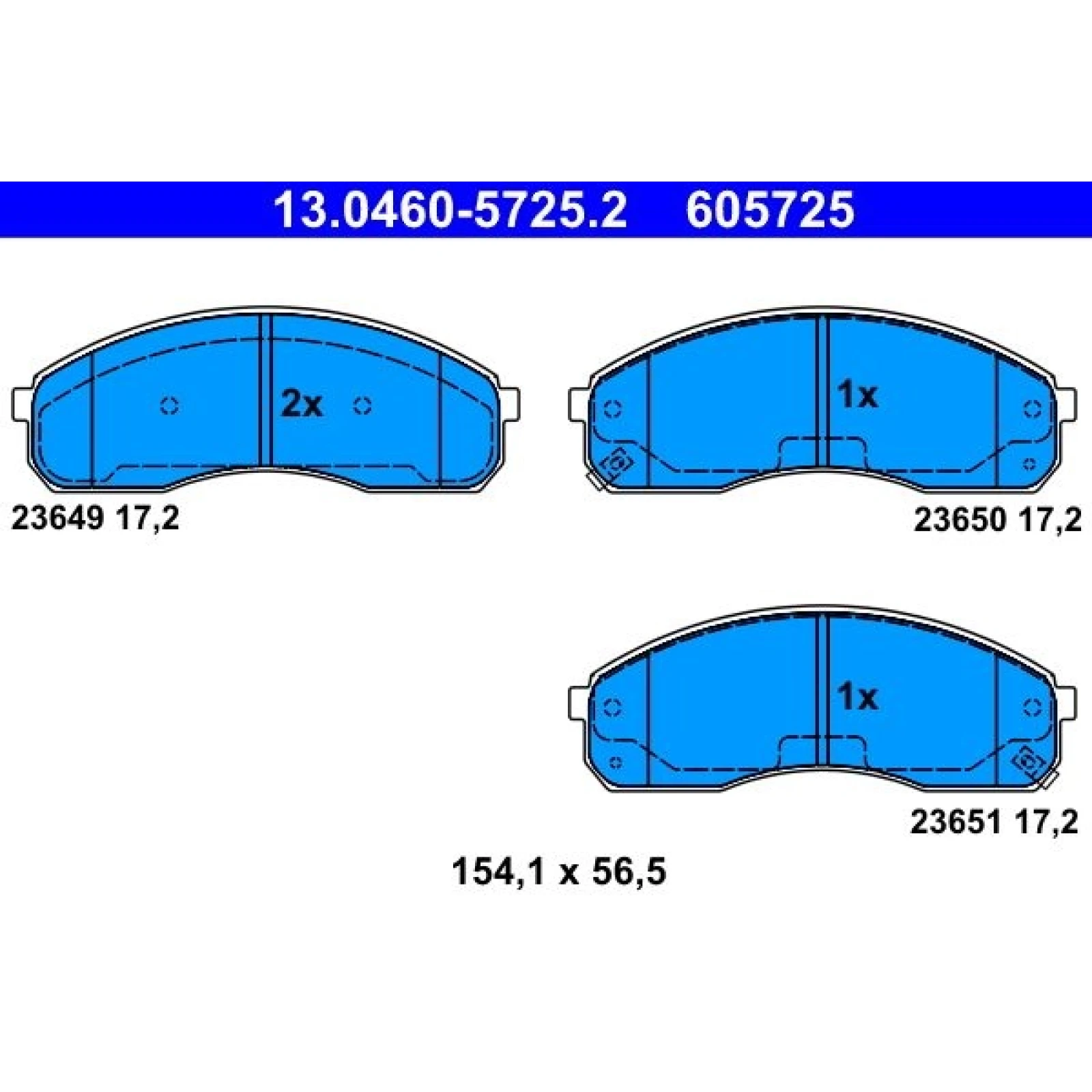 Bremsbelagsatz Kia P. Carnival/Pregio 95-06 13.0460-5725.2